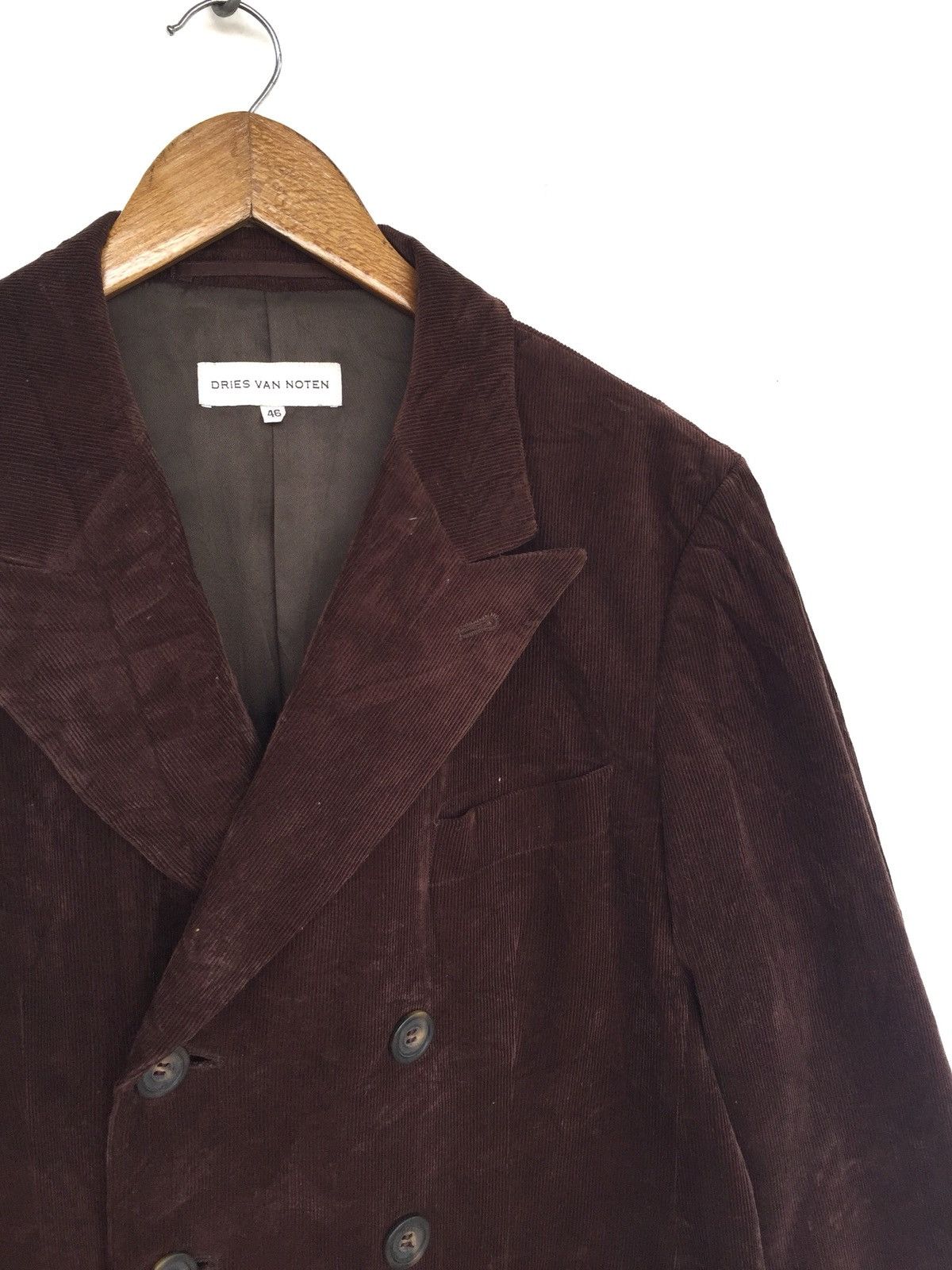 Dries Van Noten OG Dries van Noten Double Breast Velvet Overcoat Jacket Size US M / EU 48-50 / 2 - 3 Thumbnail