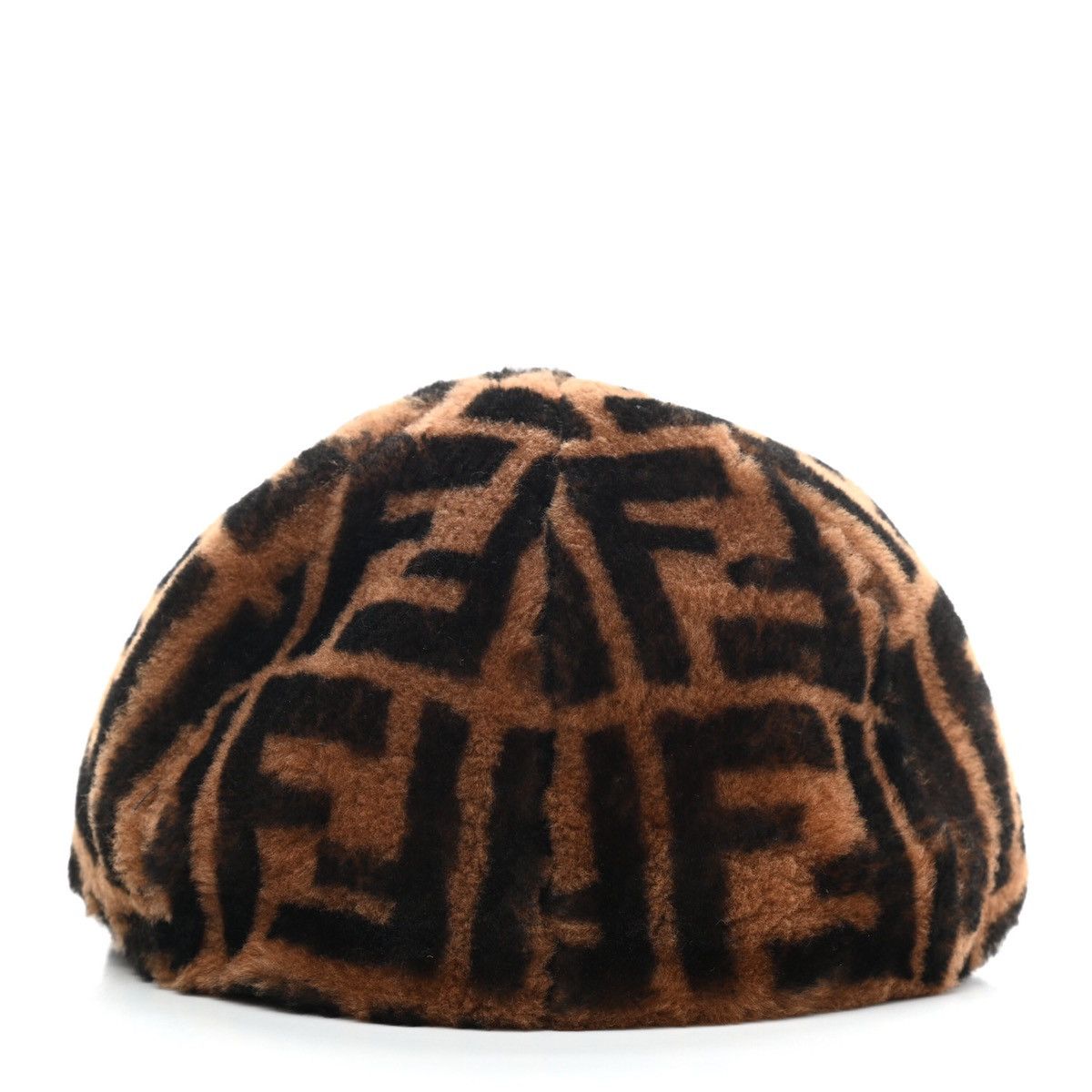 Fendi Fendi Zucca FF Logo Shearling Fur Baseball Hat Cap Size ONE SIZE - 5 Thumbnail