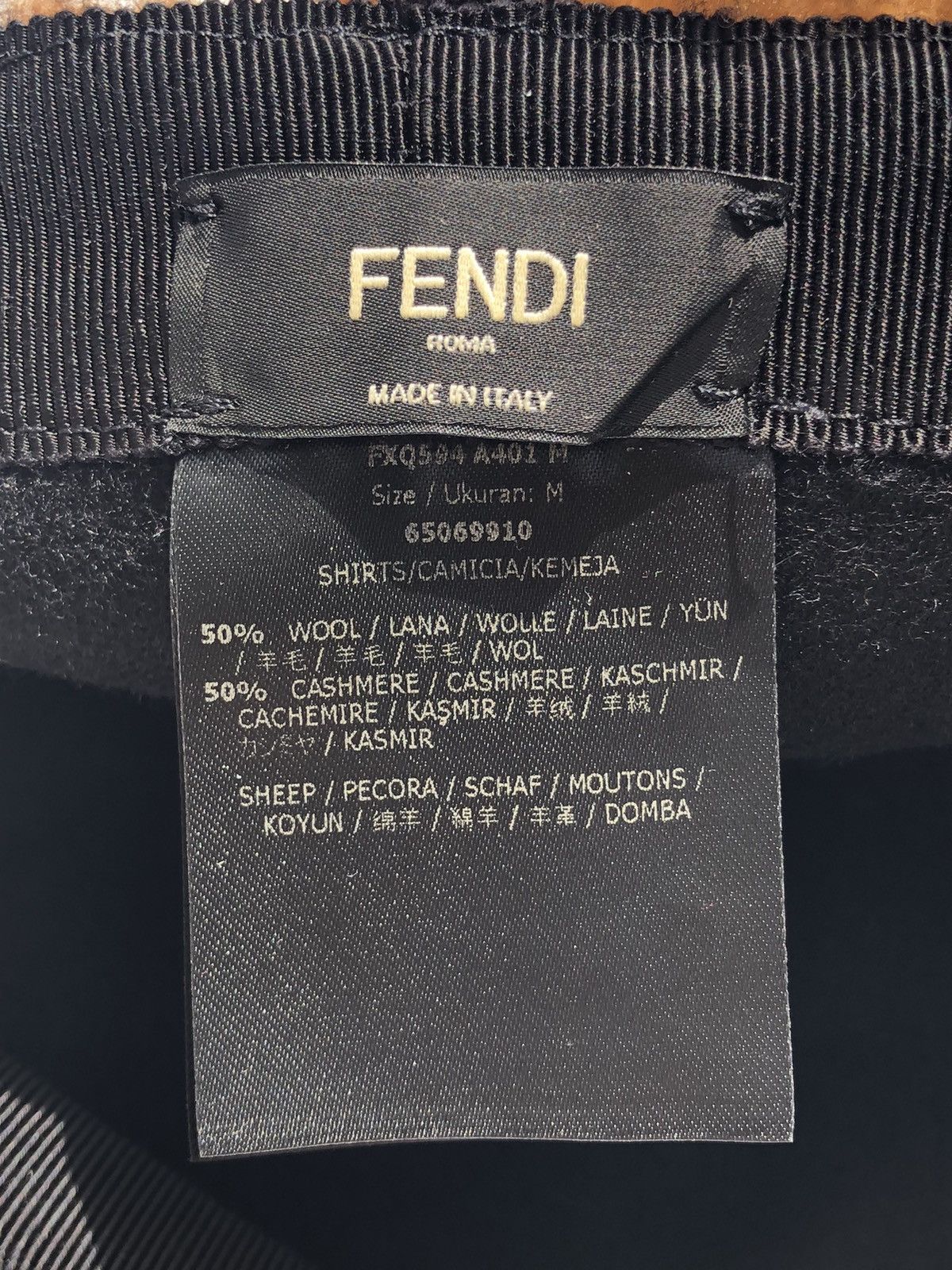 Fendi Fendi Zucca FF Logo Shearling Fur Baseball Hat Cap Size ONE SIZE - 7 Thumbnail