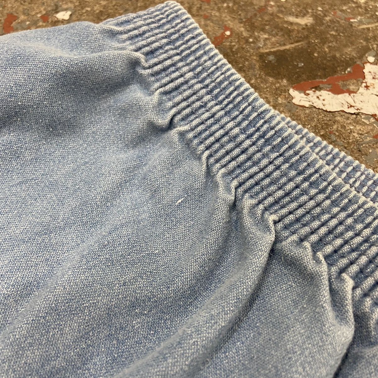 Vintage Vintage 1990s Faded Blue Baggy Shorts Size 27" / US 4 / IT 40 - 3 Thumbnail