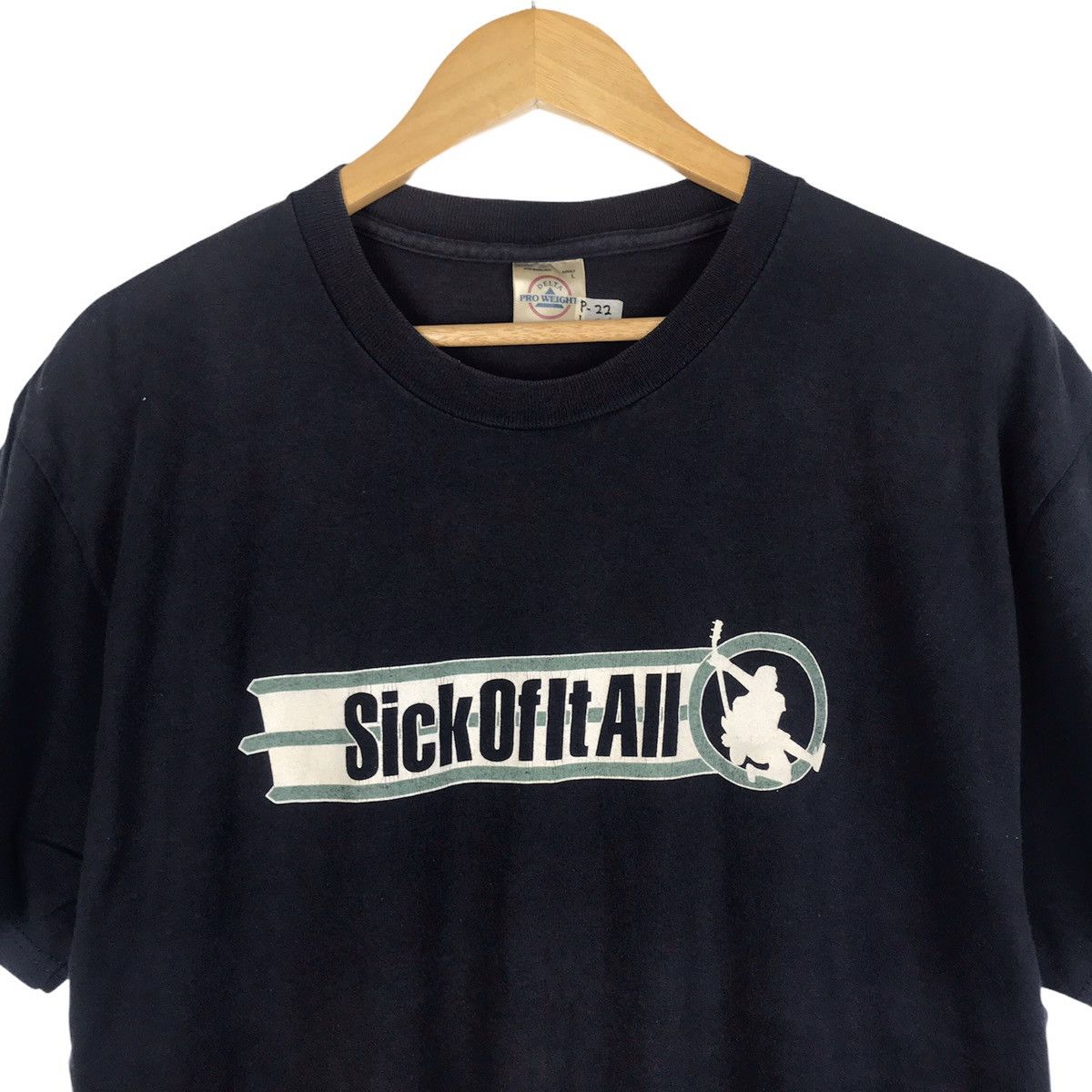 Band Tees Vintage 90s Sick Of It All “Worldwide Hardcore” Promo Tour Size US L / EU 52-54 / 3 - 4 Thumbnail