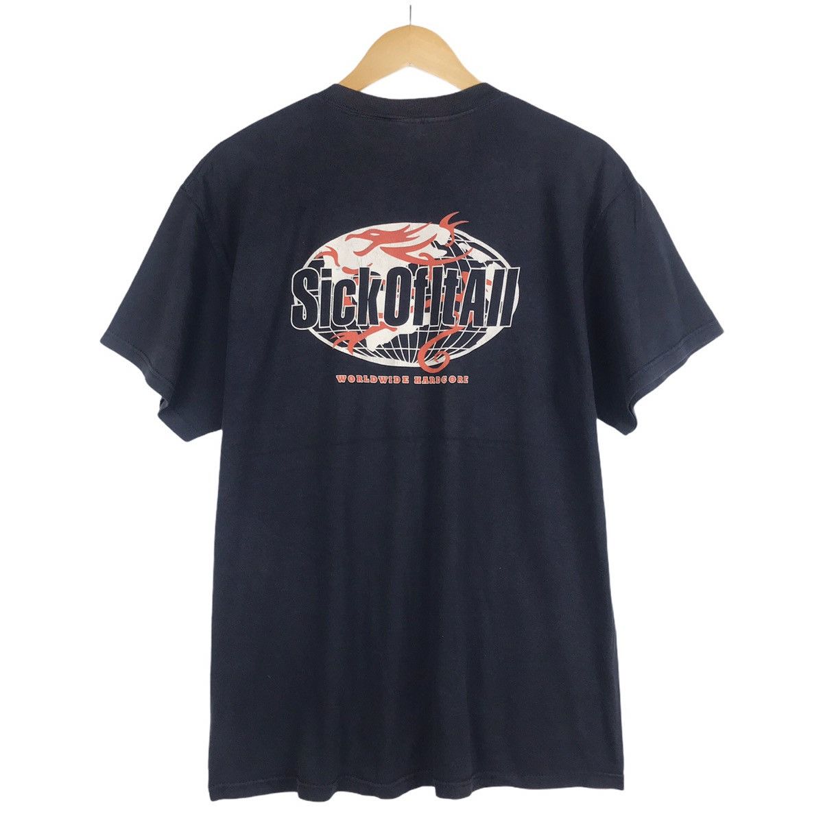 Band Tees Vintage 90s Sick Of It All “Worldwide Hardcore” Promo Tour Size US L / EU 52-54 / 3 - 1 Thumbnail