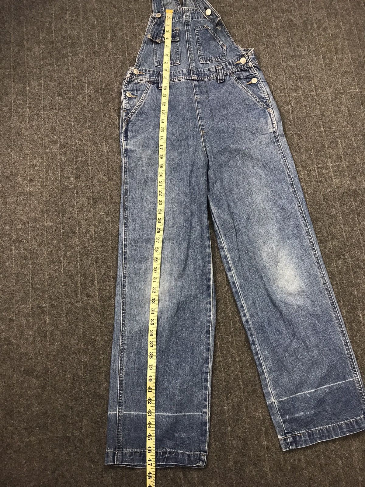 Japanese Brand × Vintage Mini Valman Coverall Indigo Denim Pant Workwear Carpenter Size US 30 / EU 46 - 8 Thumbnail
