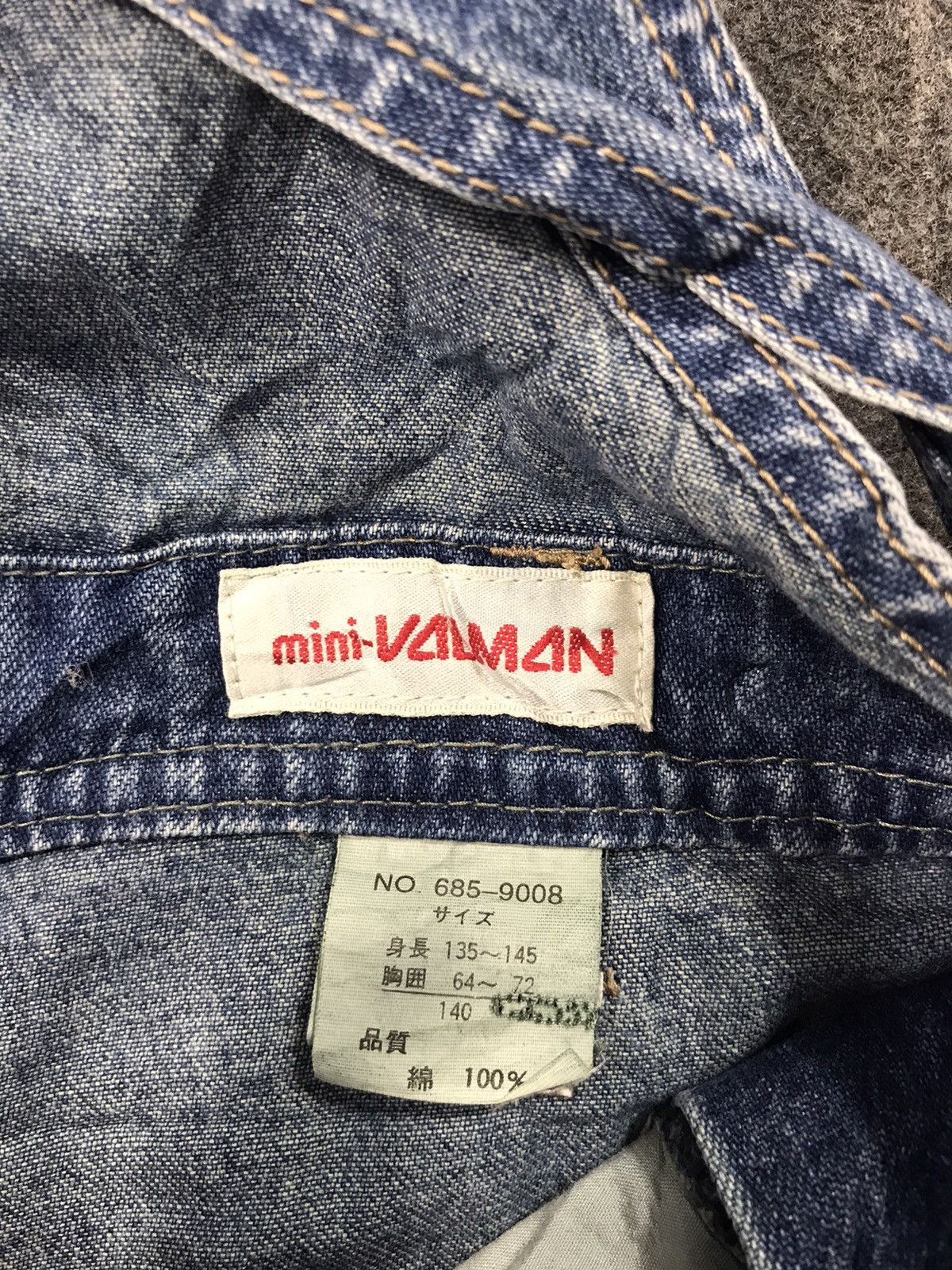 Japanese Brand × Vintage Mini Valman Coverall Indigo Denim Pant Workwear Carpenter Size US 30 / EU 46 - 4 Thumbnail