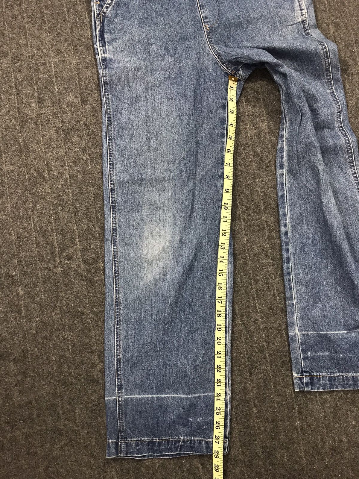 Japanese Brand × Vintage Mini Valman Coverall Indigo Denim Pant Workwear Carpenter Size US 30 / EU 46 - 9 Thumbnail