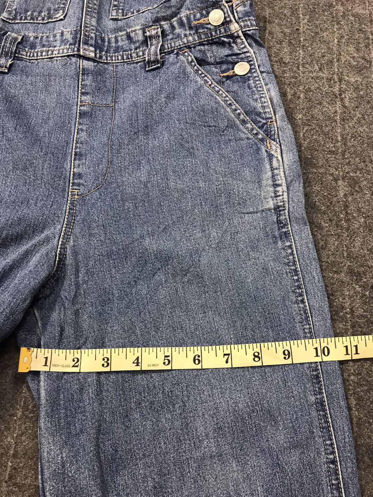 Japanese Brand × Vintage Mini Valman Coverall Indigo Denim Pant Workwear Carpenter Size US 30 / EU 46 - 11 Thumbnail