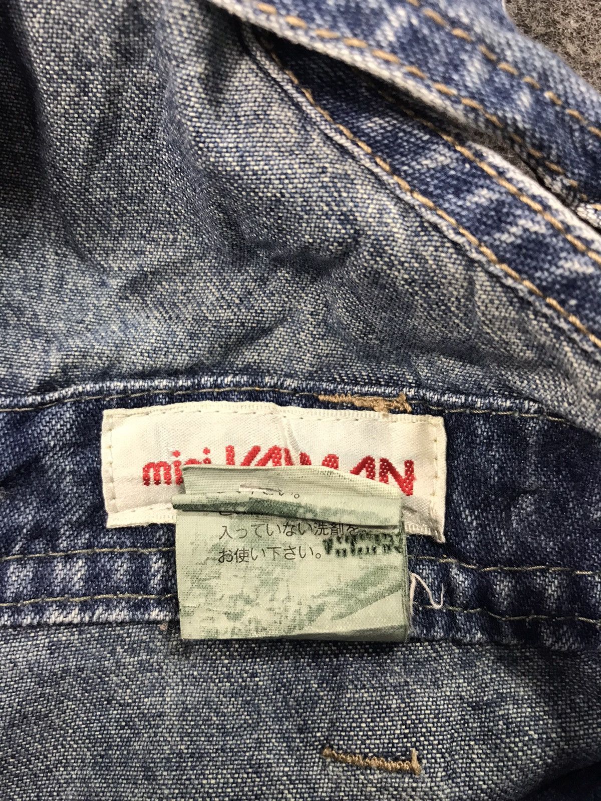 Japanese Brand × Vintage Mini Valman Coverall Indigo Denim Pant Workwear Carpenter Size US 30 / EU 46 - 6 Thumbnail