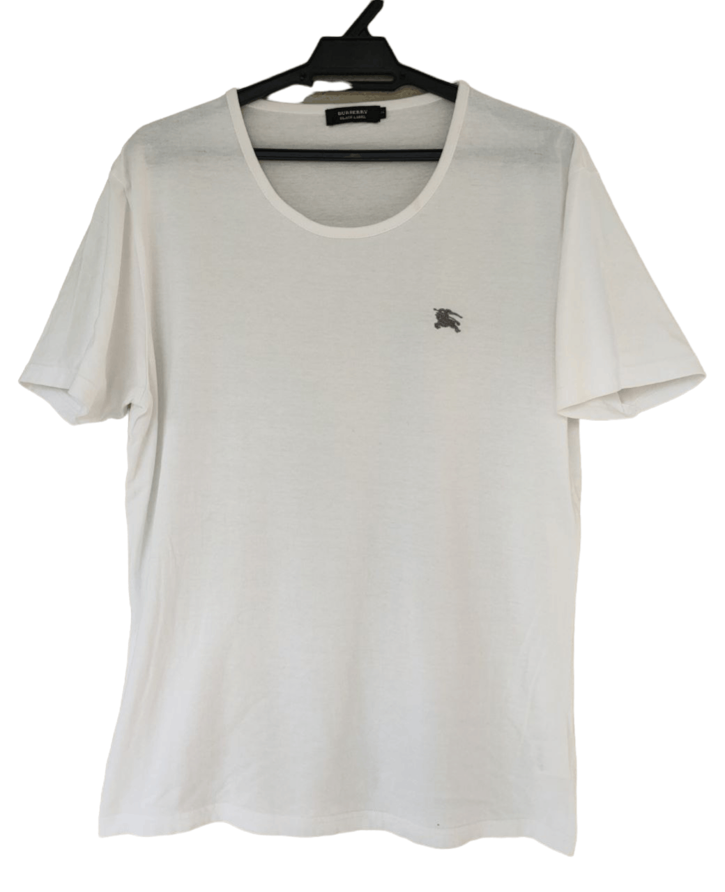 image of Burberry Small Embroidered Logo T in White, Men's (Size Medium)