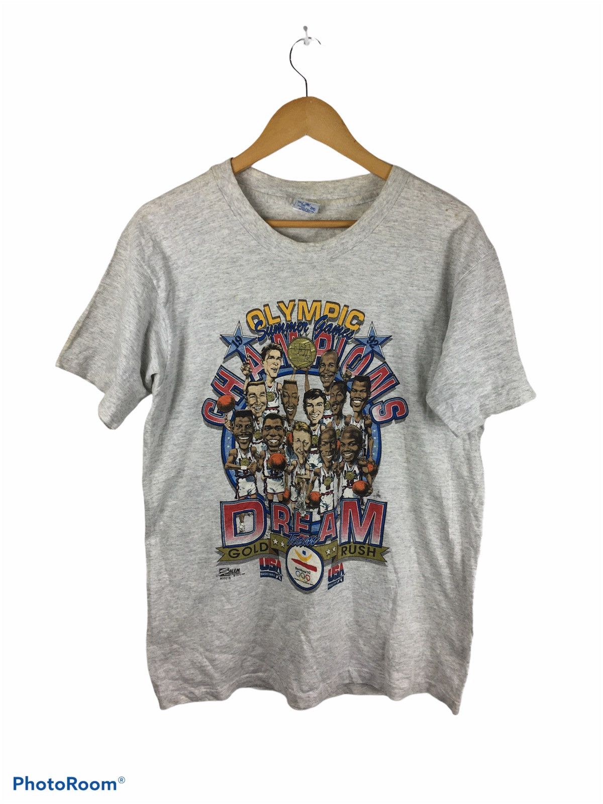 USA Olympics Rare Vintage Usa Basketball Team Champions 92 Olympic Shirt Size US L / EU 52-54 / 3 - 1 Thumbnail