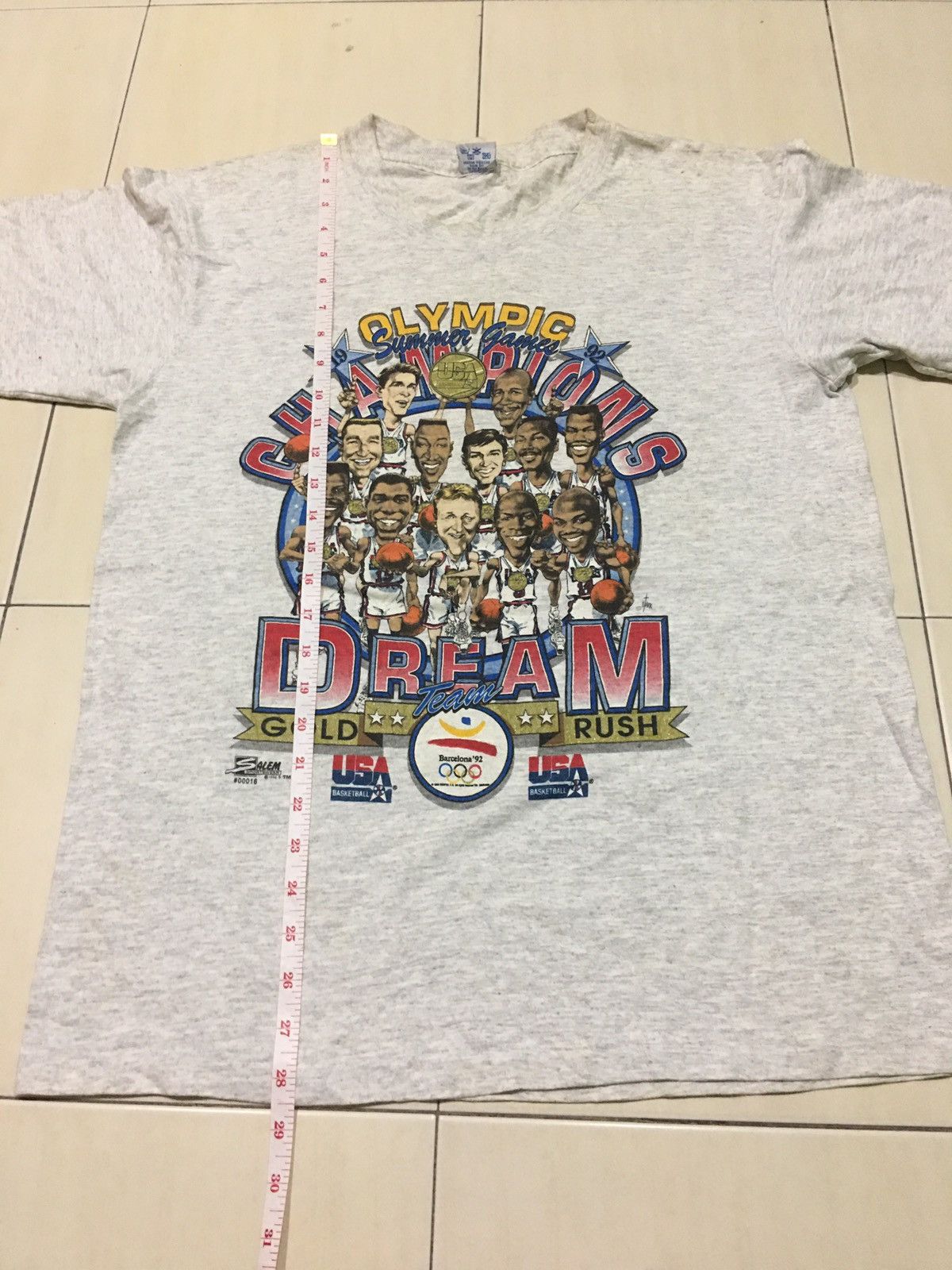 USA Olympics Rare Vintage Usa Basketball Team Champions 92 Olympic Shirt Size US L / EU 52-54 / 3 - 10 Thumbnail