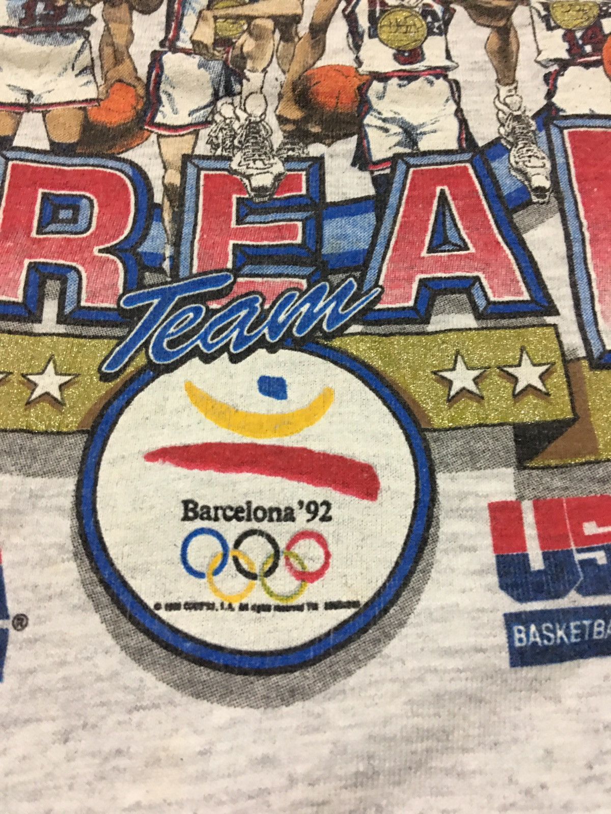 USA Olympics Rare Vintage Usa Basketball Team Champions 92 Olympic Shirt Size US L / EU 52-54 / 3 - 5 Thumbnail