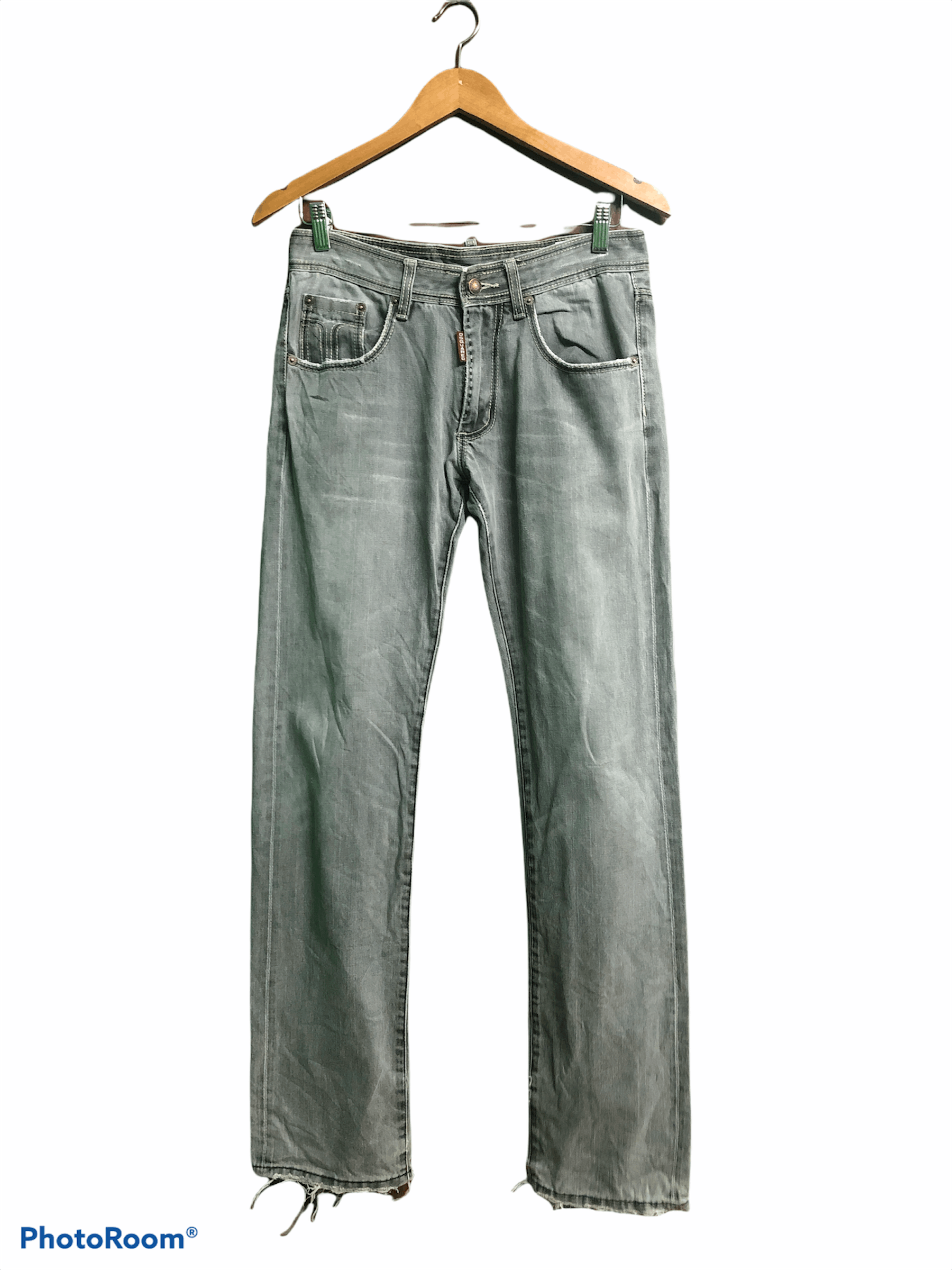 image of Dsquared2 Faded Gray Jeans in Fade To Grey, Men's (Size 30)
