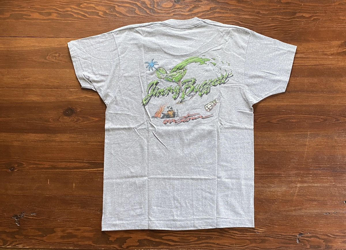 image of Screen Stars x Tour Tee Vintage ‘85 Jimmy Buffett Last Mango In Paris Single Stitch in Gray (Size L