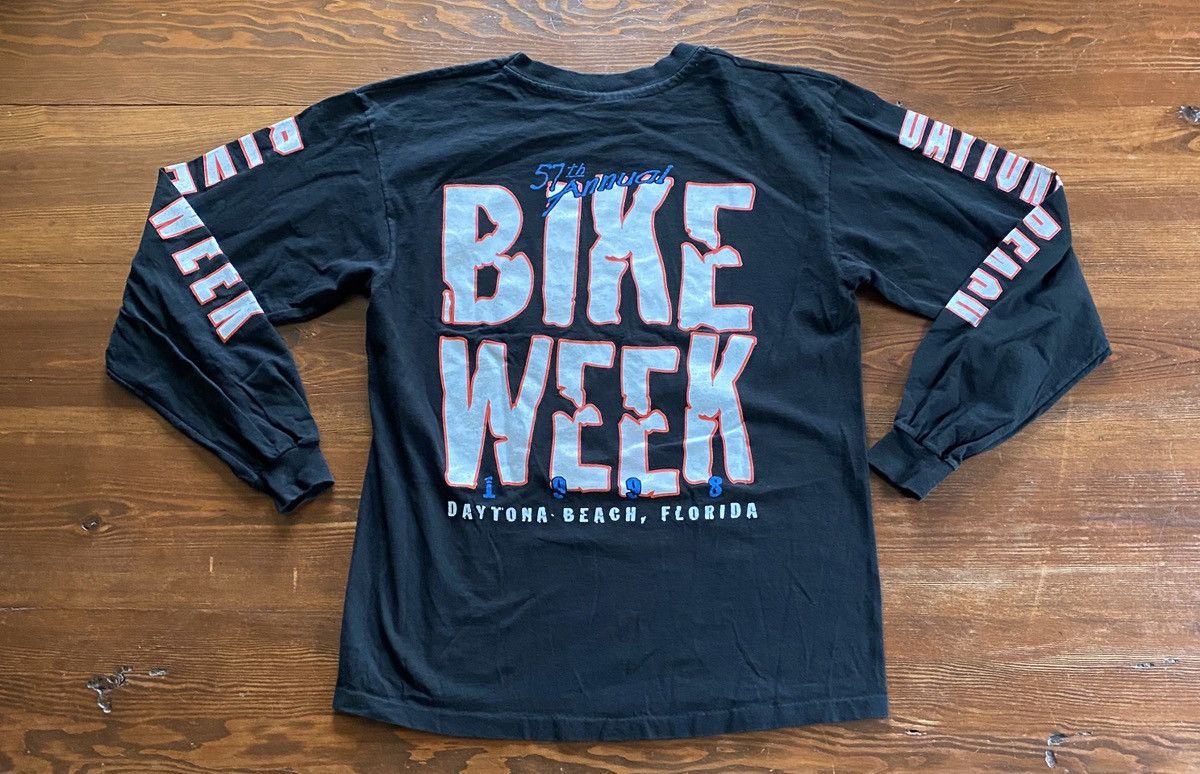 Daytona Vintage 1998 Eagle Bike Week Single Stitch Long Sleeve Tee Size US L / EU 52-54 / 3 - 20 Thumbnail