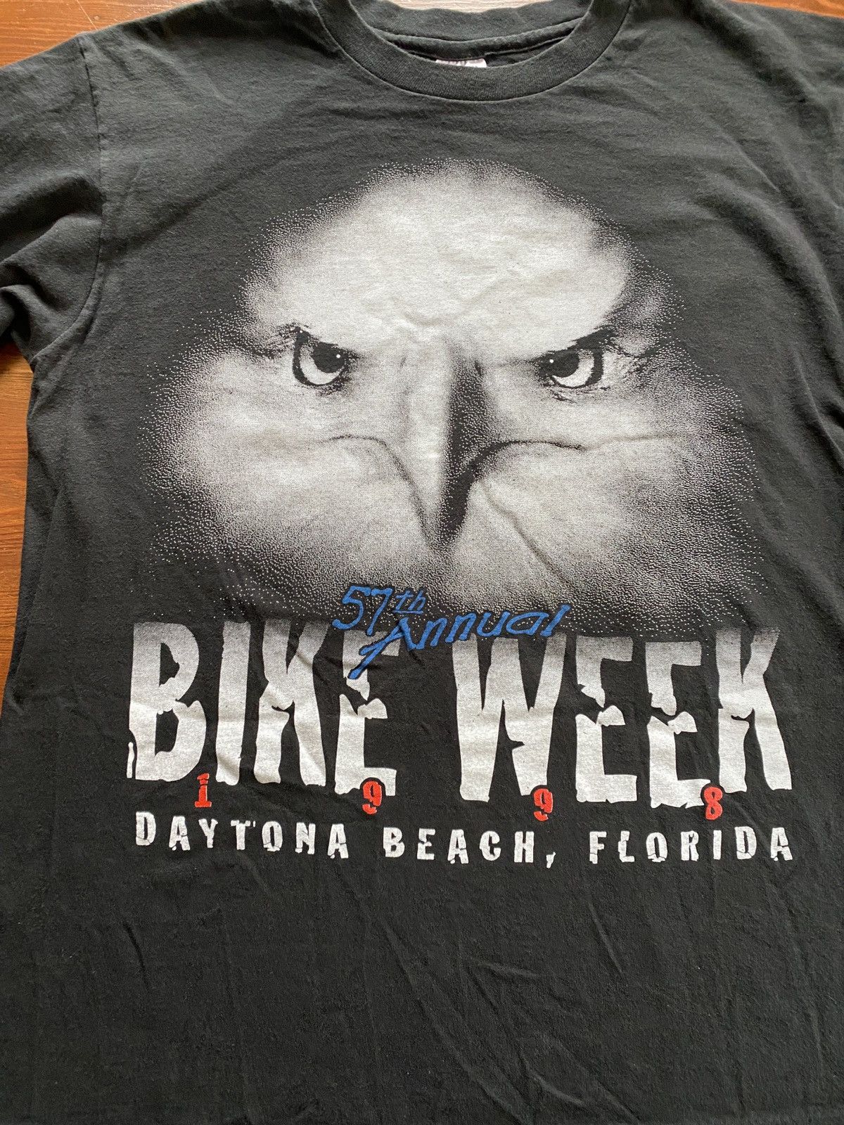 Daytona Vintage 1998 Eagle Bike Week Single Stitch Long Sleeve Tee Size US L / EU 52-54 / 3 - 3 Thumbnail