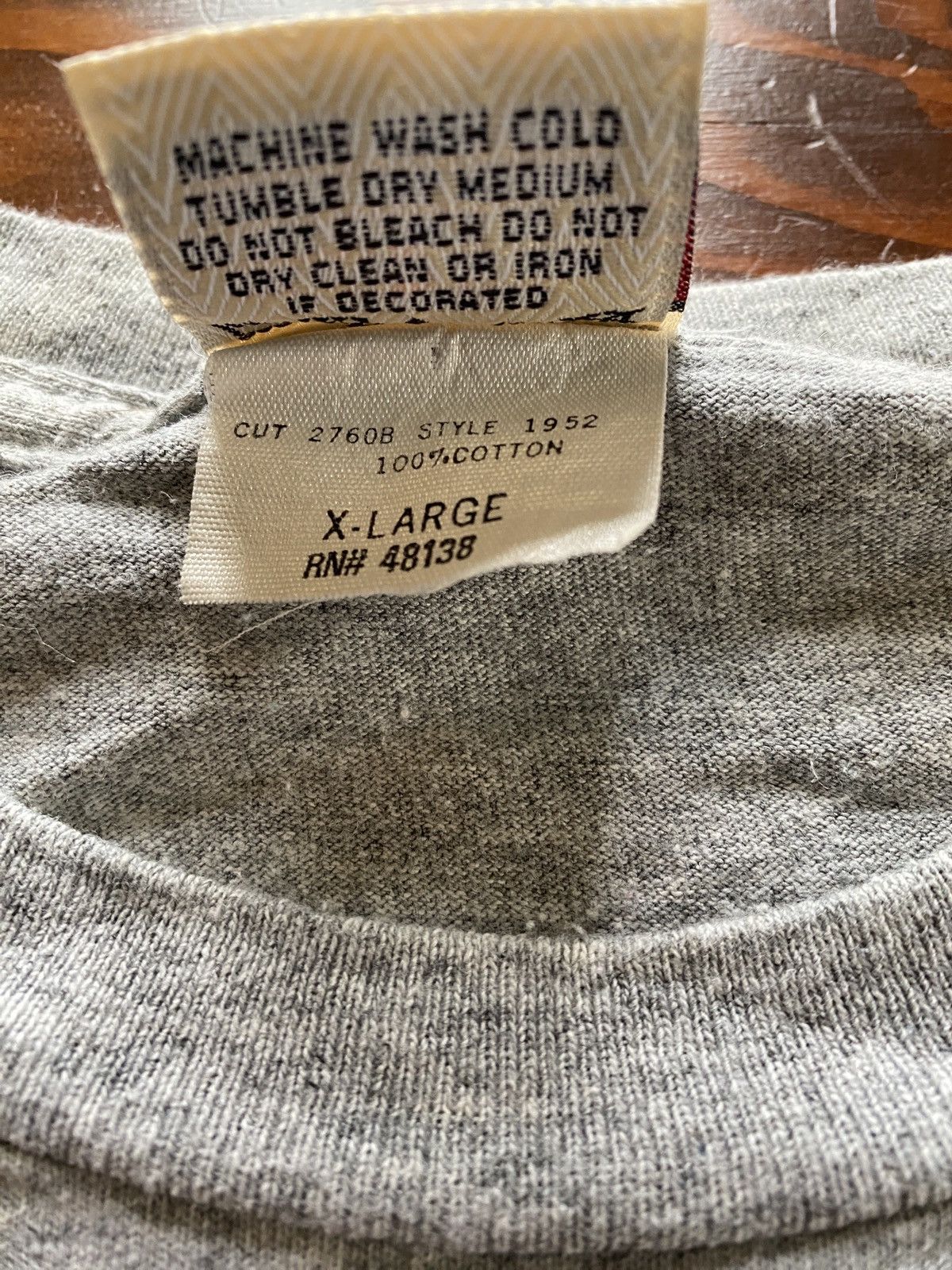 Nutmeg Vintage '89 Oakland Athletics World Series Single Stitch Tee Size US XL / EU 56 / 4 - 15 Thumbnail