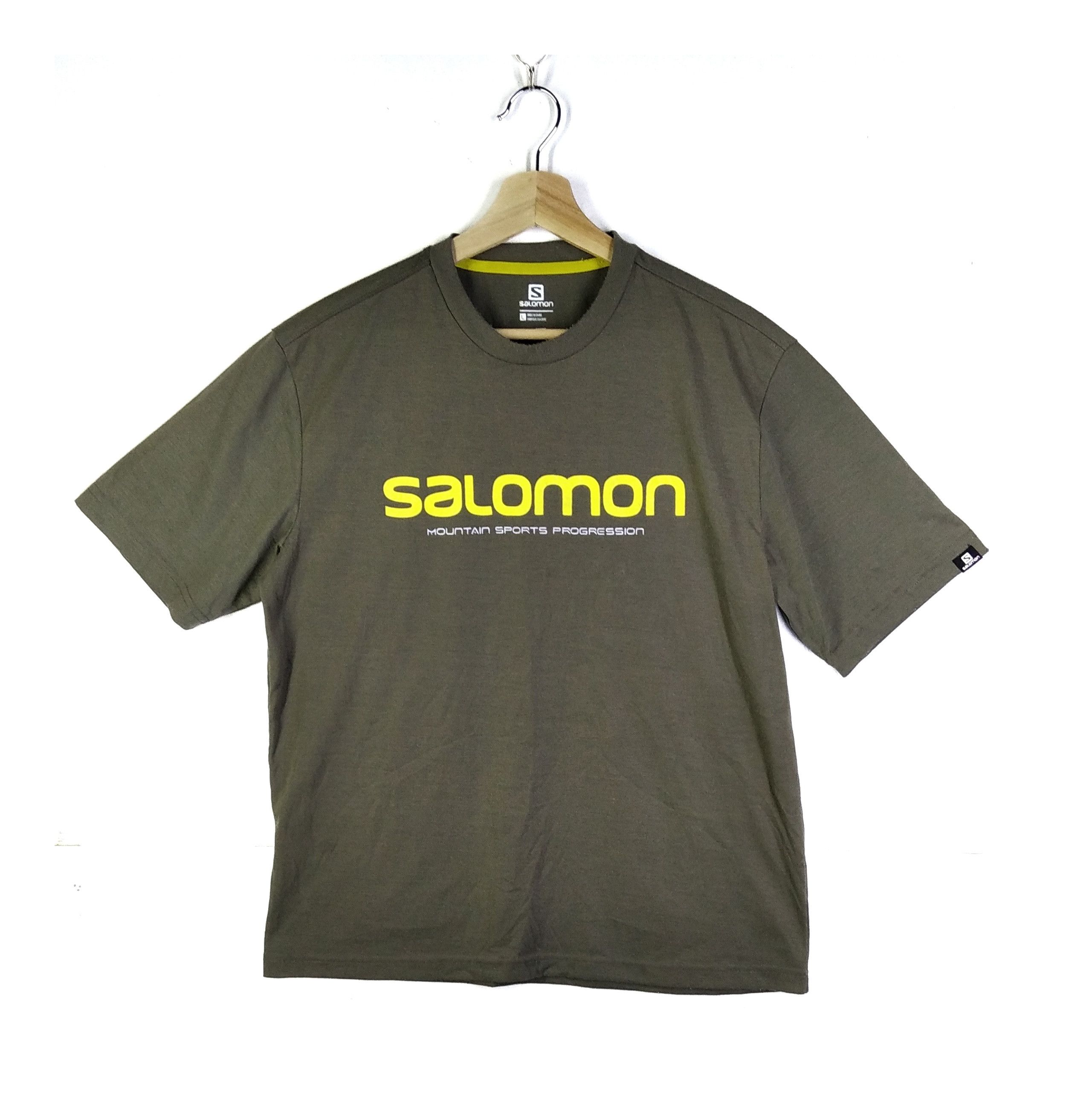 Salomon Authentic Salomon Army Green Outdoor Gear tshirt Size US M / EU 48-50 / 2 - 1 Thumbnail