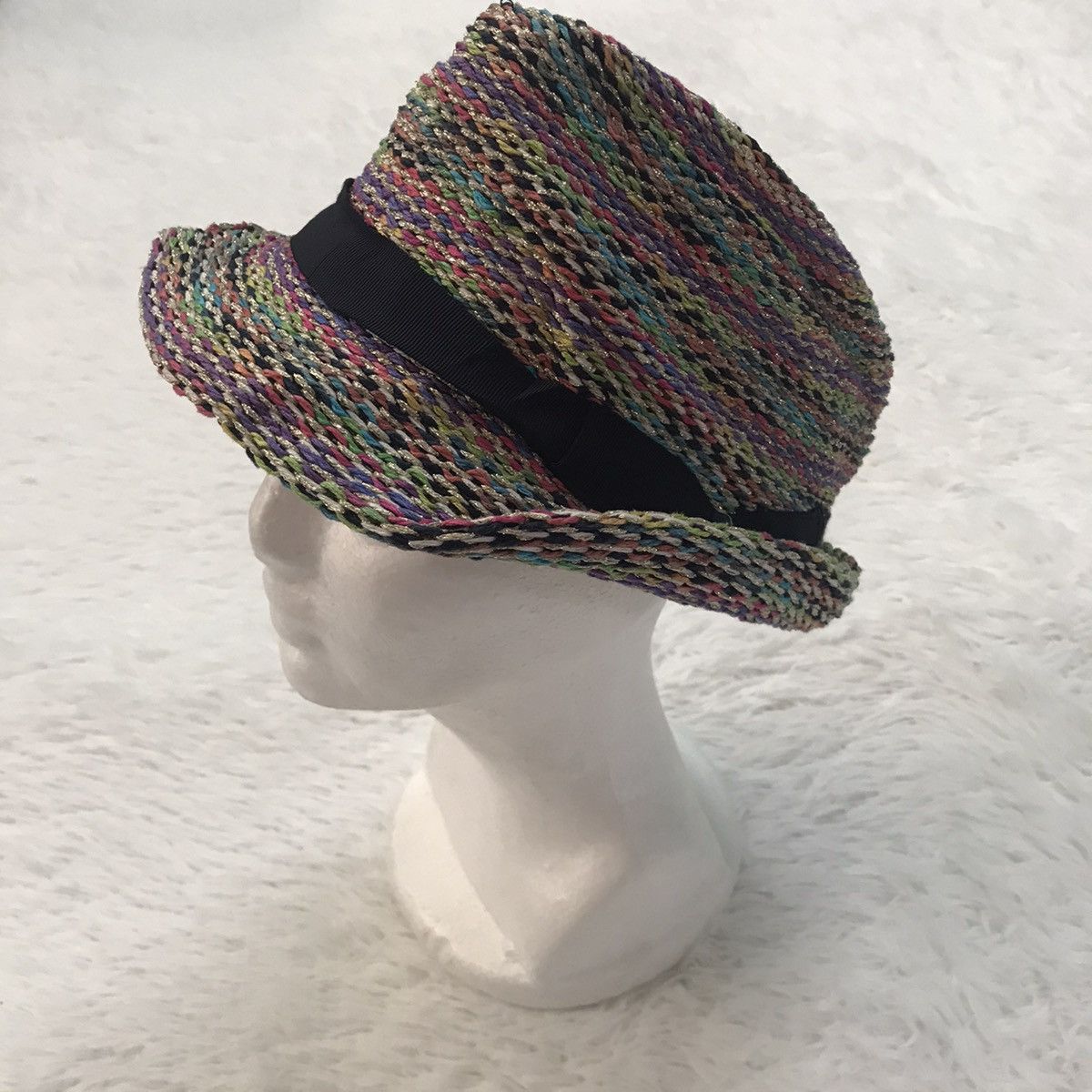 CA4LA CA4LA Colorful Straw Knit Style Hat Made in Italy Size ONE SIZE - 3 Thumbnail