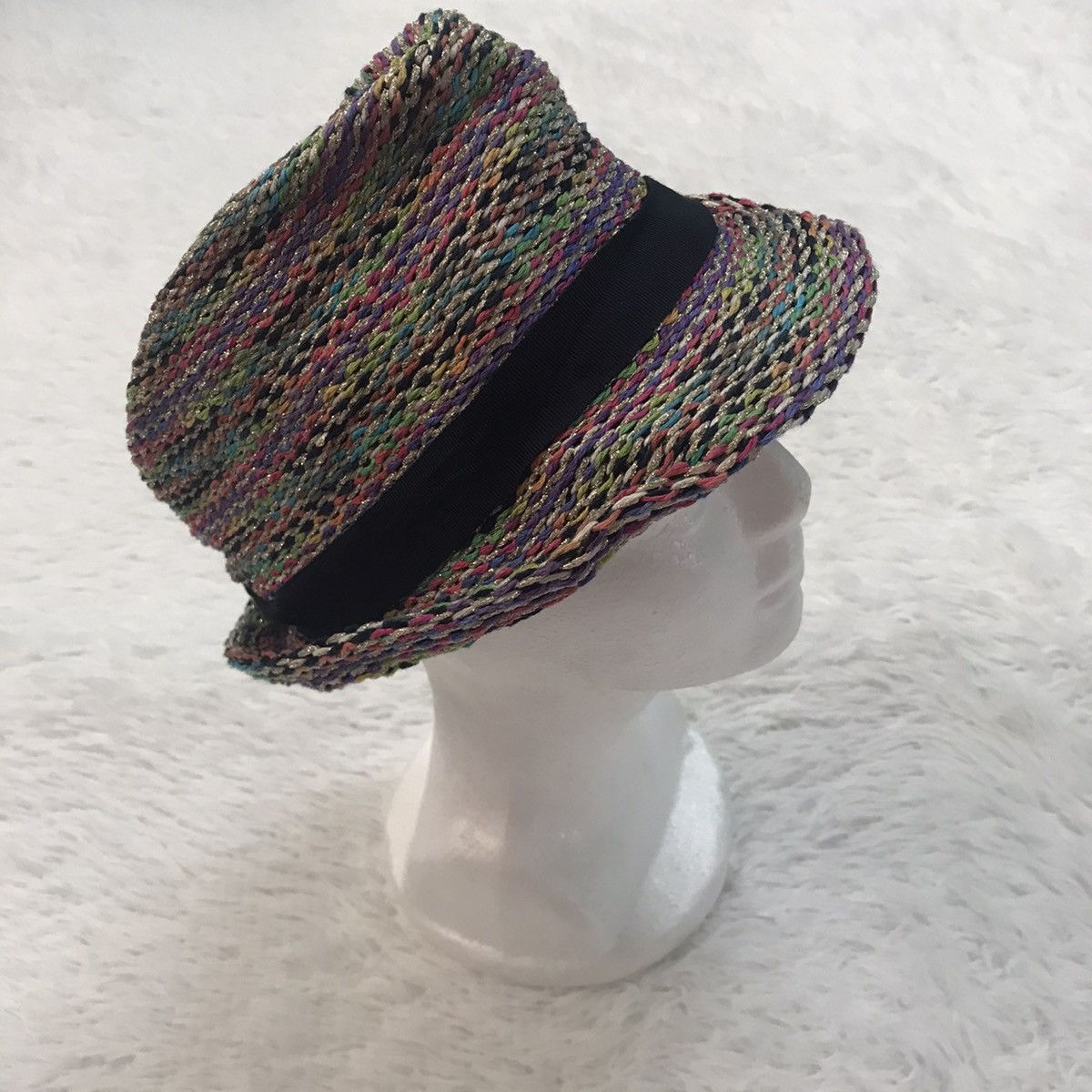 CA4LA CA4LA Colorful Straw Knit Style Hat Made in Italy Size ONE SIZE - 4 Thumbnail