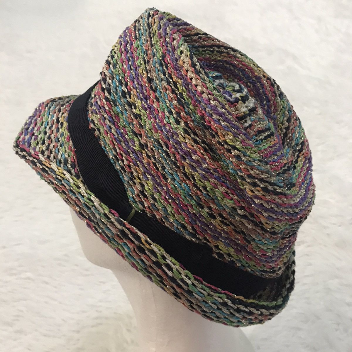 CA4LA CA4LA Colorful Straw Knit Style Hat Made in Italy Size ONE SIZE - 7 Thumbnail