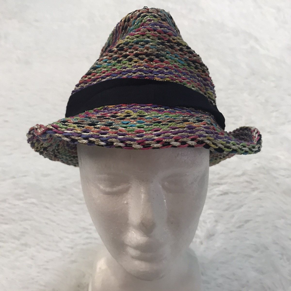 image of Ca4La Colorful Straw Knit Style Hat Made In Italy, Men's