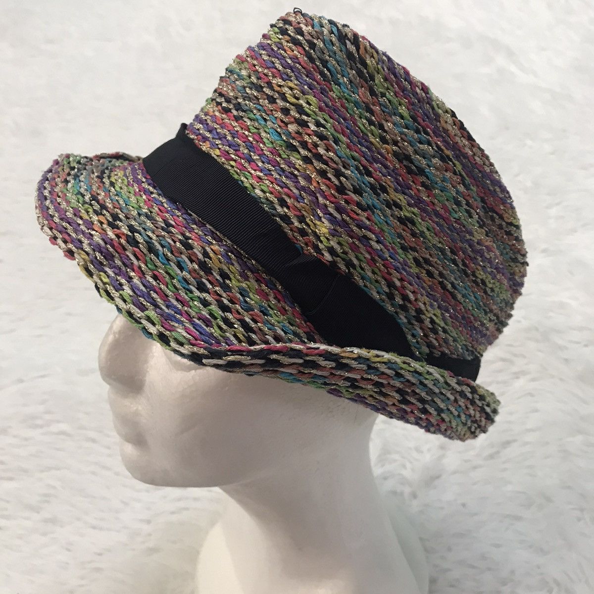 CA4LA CA4LA Colorful Straw Knit Style Hat Made in Italy Size ONE SIZE - 6 Thumbnail