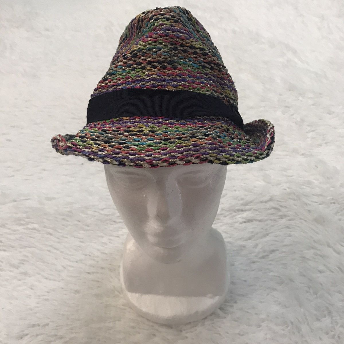 CA4LA CA4LA Colorful Straw Knit Style Hat Made in Italy Size ONE SIZE - 2 Thumbnail