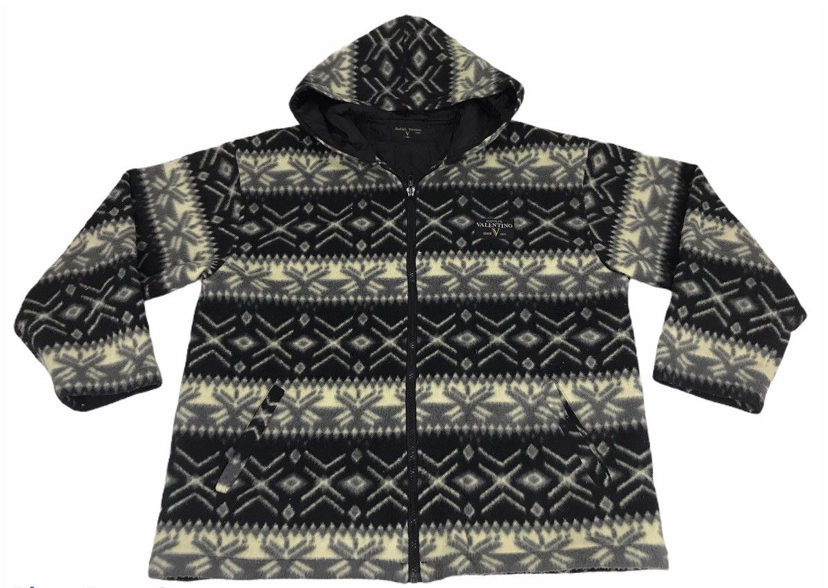 Valentino Vintage Rudolph Valentino Fleece Sweatshirt Hoodies Jacket Size US L / EU 52-54 / 3 - 1 Thumbnail