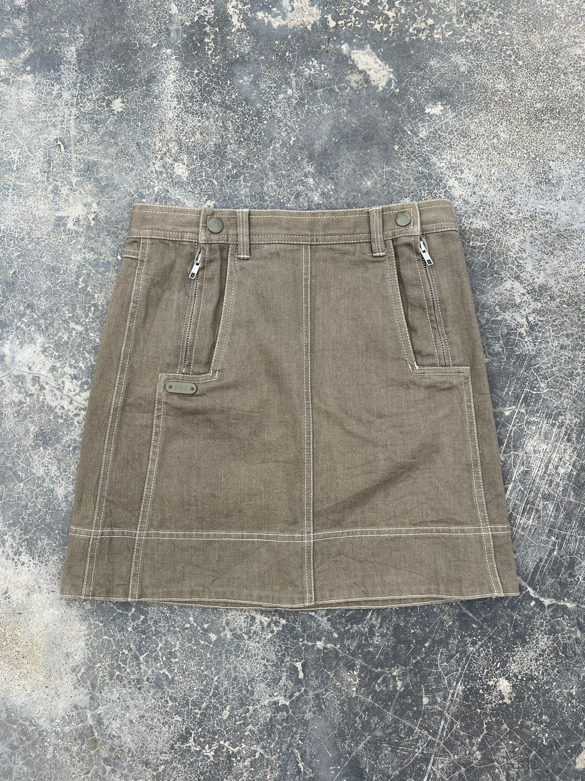 Marc Jacobs Marc Jacobs Brown Zipper mini denim skirt Size 28" / US 6 / IT 42 - 1 Thumbnail