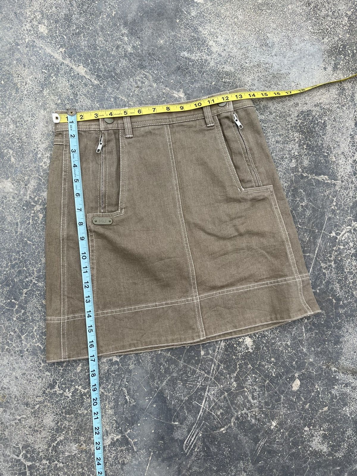 Marc Jacobs Marc Jacobs Brown Zipper mini denim skirt Size 28" / US 6 / IT 42 - 7 Thumbnail