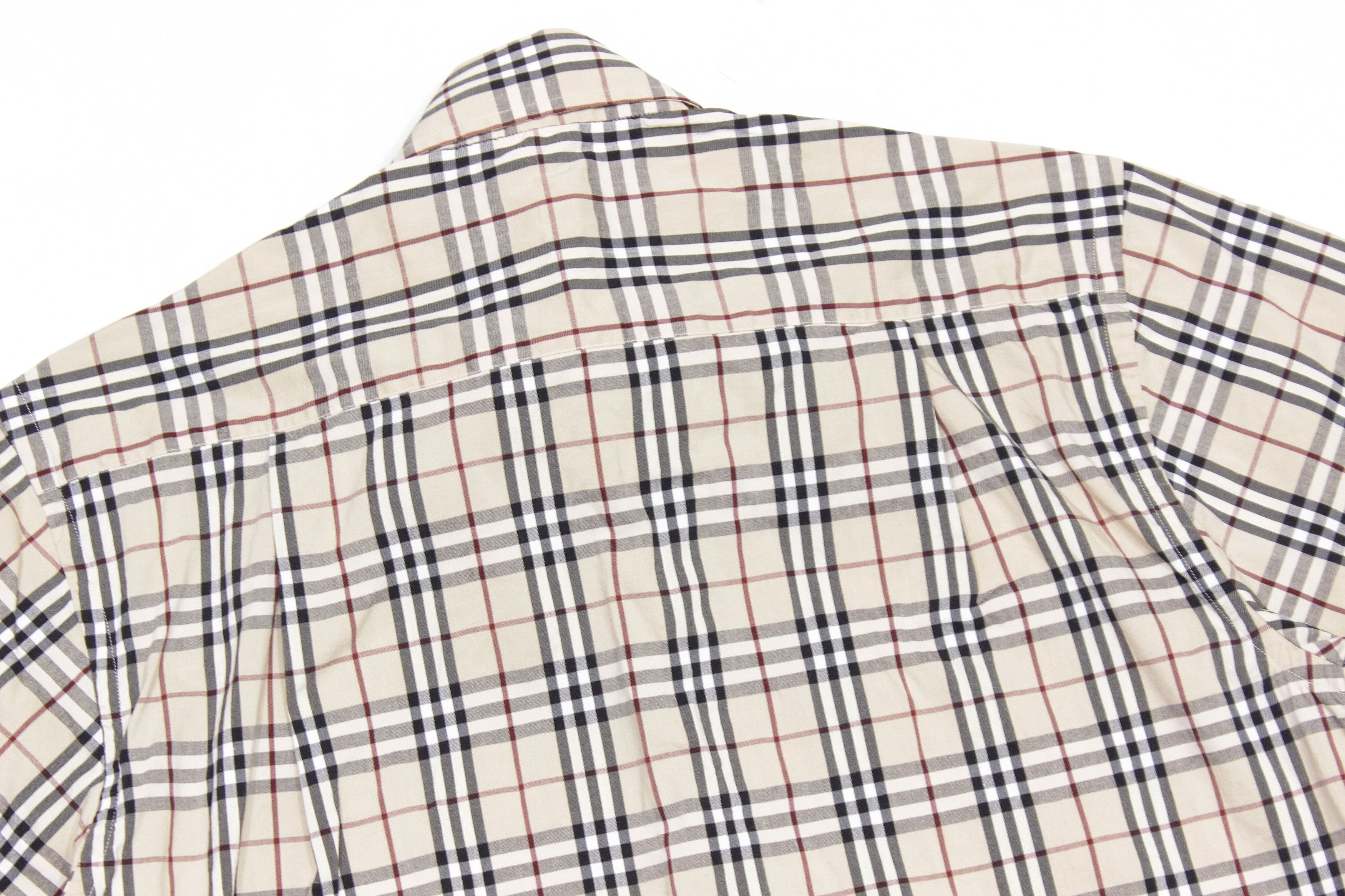 Burberry Nova Check Shortsleeve Shirt Vintage Size US L / EU 52-54 / 3 - 4 Thumbnail