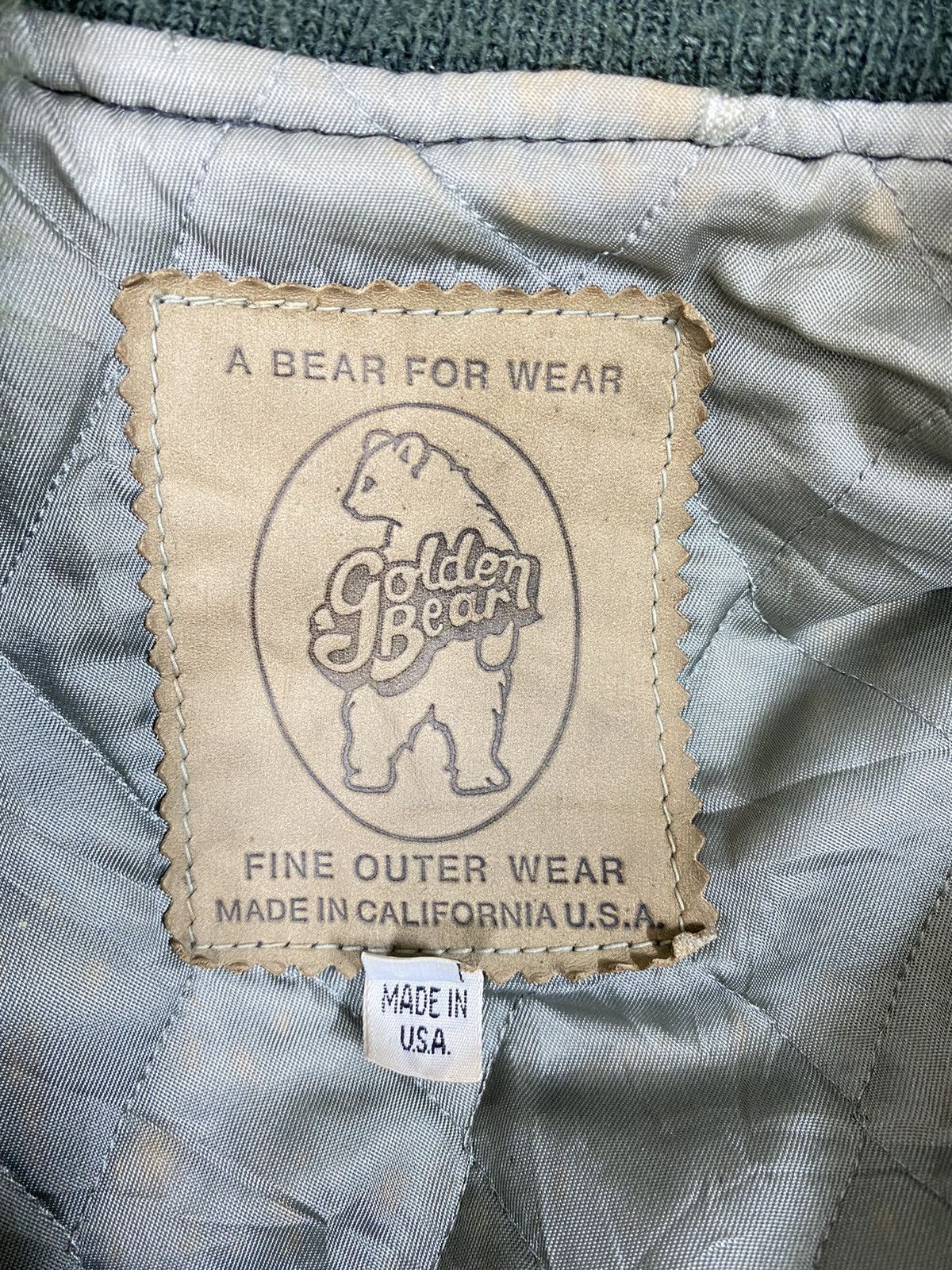 Golden Bear × Vintage VINTAGE GOLDEN BEAR VARSITY WOOL LEATHER JACKET Size US L / EU 52-54 / 3 - 6 Thumbnail