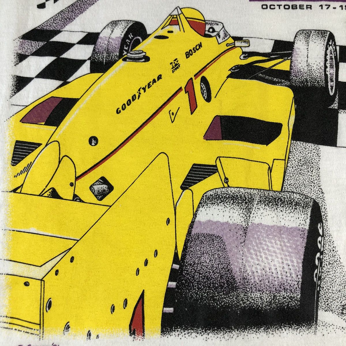 Vintage Rick Mears 1986 Indy Car Racing Phoenix 200 Raceway T Shirt Size US XL / EU 56 / 4 - 4 Thumbnail