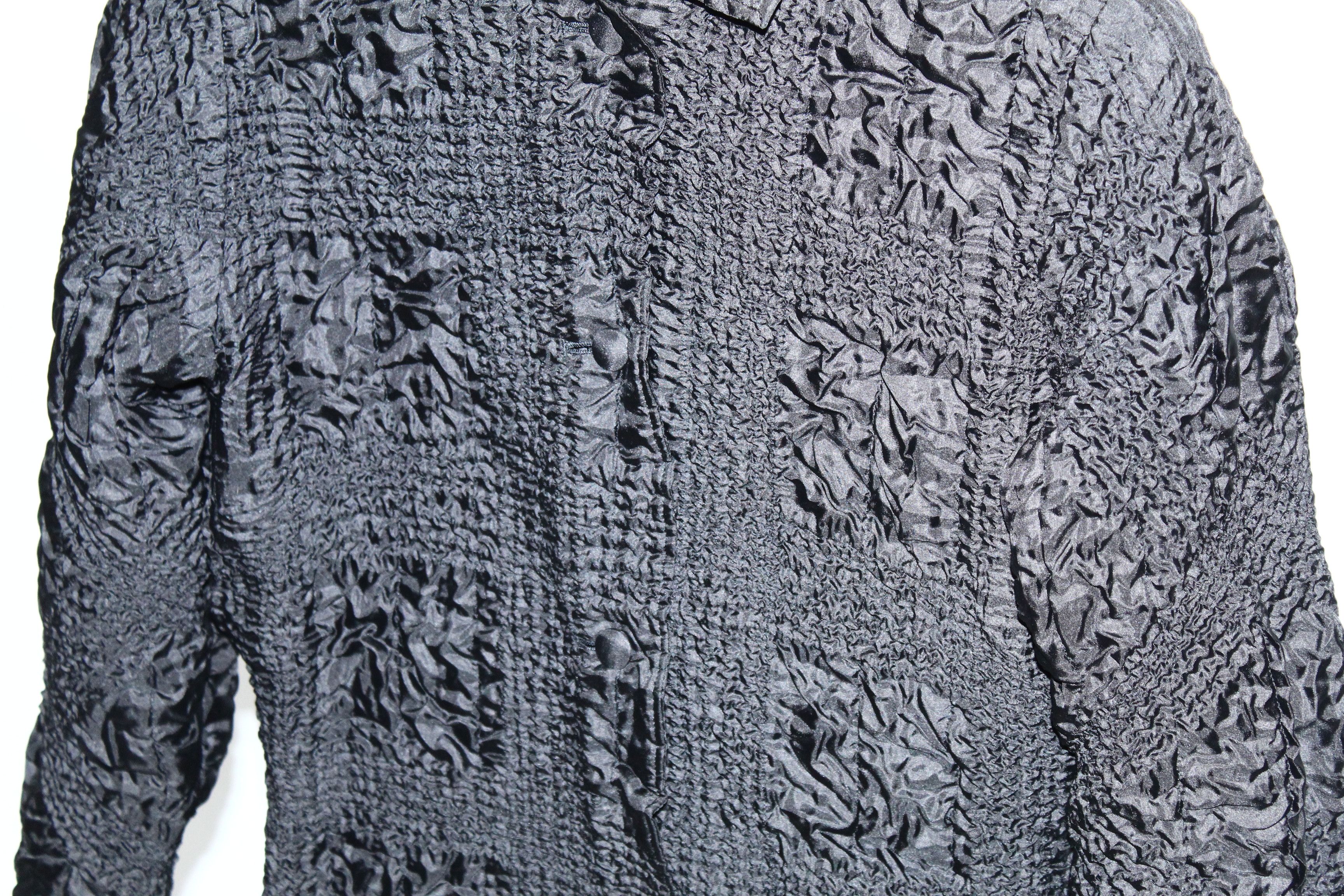 Issey Miyake 💥 RARE 💥 Yoshiki Hishinuma Black Plisse Polyester Jacket Size L / US 10 / IT 46 - 17 Thumbnail
