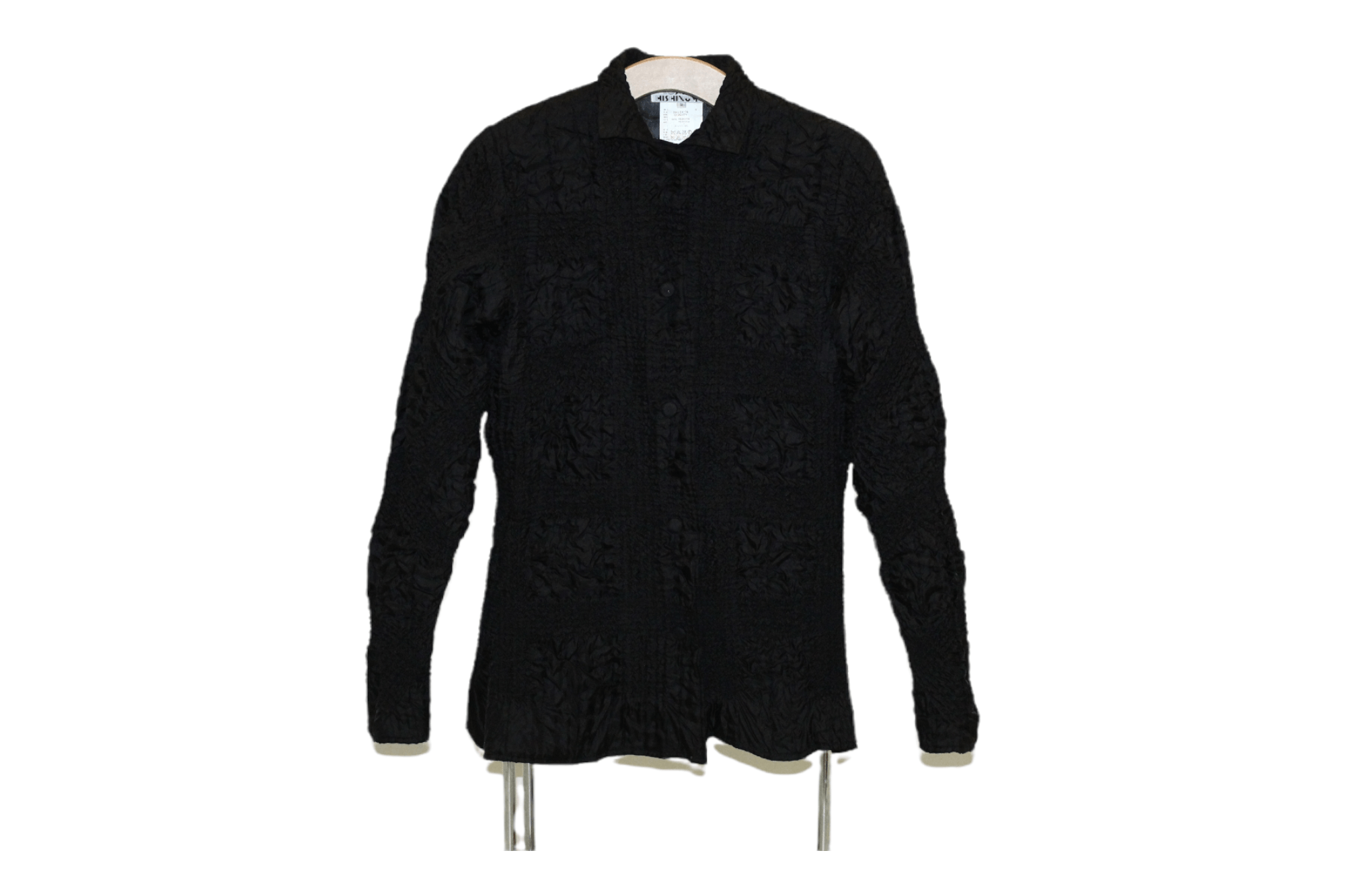 Issey Miyake 💥 RARE 💥 Yoshiki Hishinuma Black Plisse Polyester Jacket Size L / US 10 / IT 46 - 2 Thumbnail