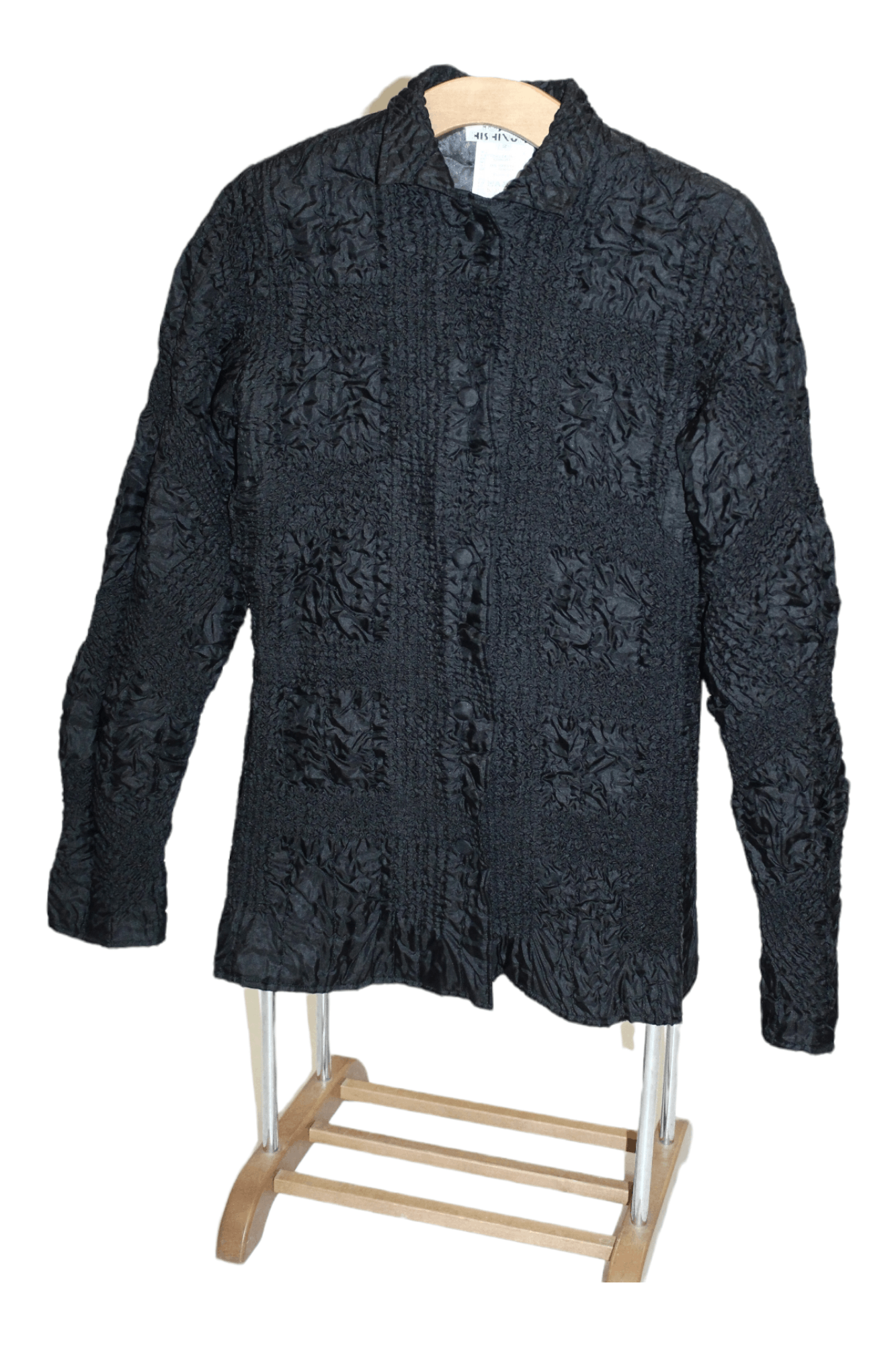 Issey Miyake 💥 RARE 💥 Yoshiki Hishinuma Black Plisse Polyester Jacket Size L / US 10 / IT 46 - 3 Thumbnail