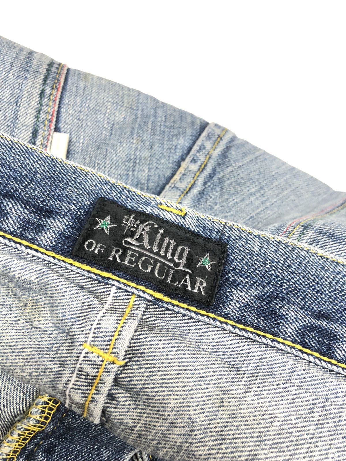 Vintage VINTAGE COAT OF ARMS THE KING DENIM JAPAN 🇯🇵 Size US 37 - 14 Thumbnail