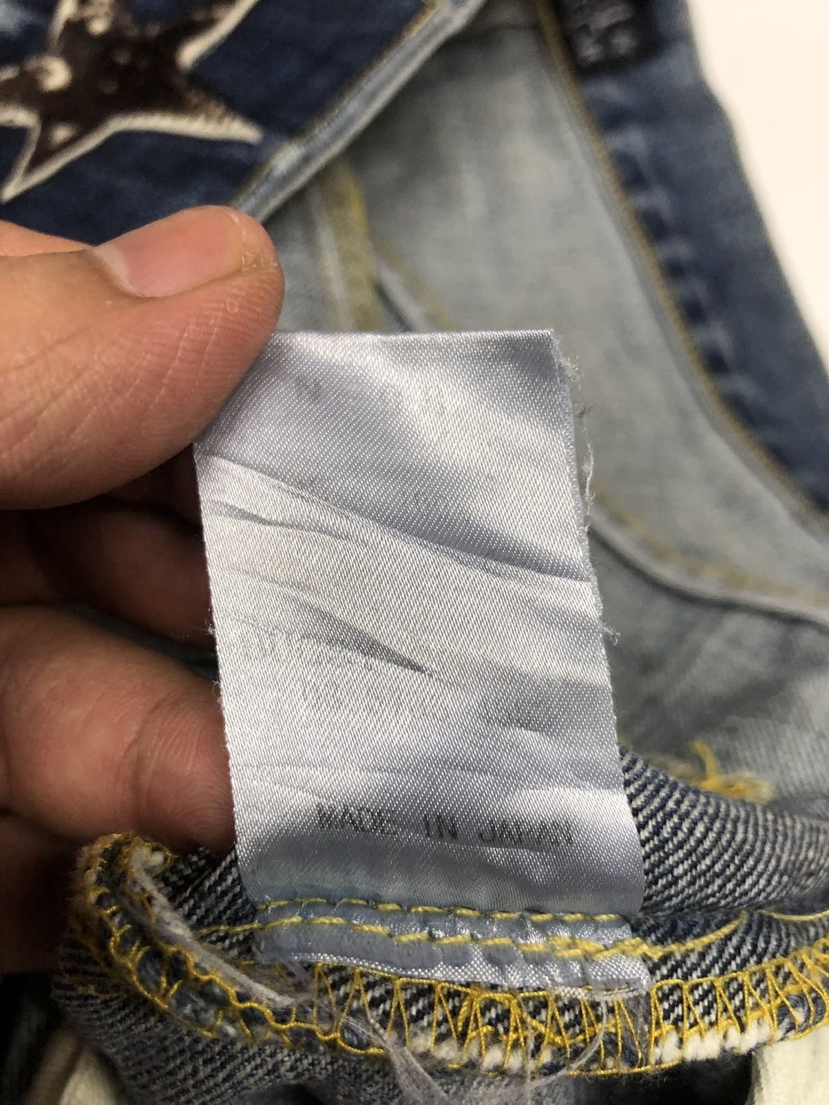 Vintage VINTAGE COAT OF ARMS THE KING DENIM JAPAN 🇯🇵 Size US 37 - 16 Thumbnail