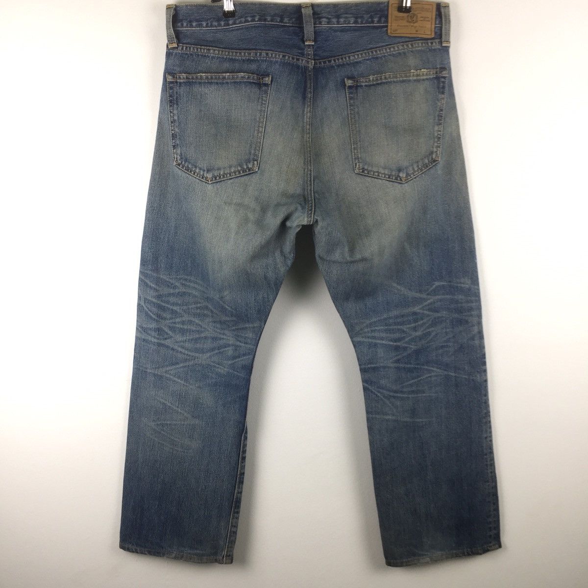 Japanese Brand Back number loose cut baggy jeans Size US 36 / EU 52 - 2 Thumbnail
