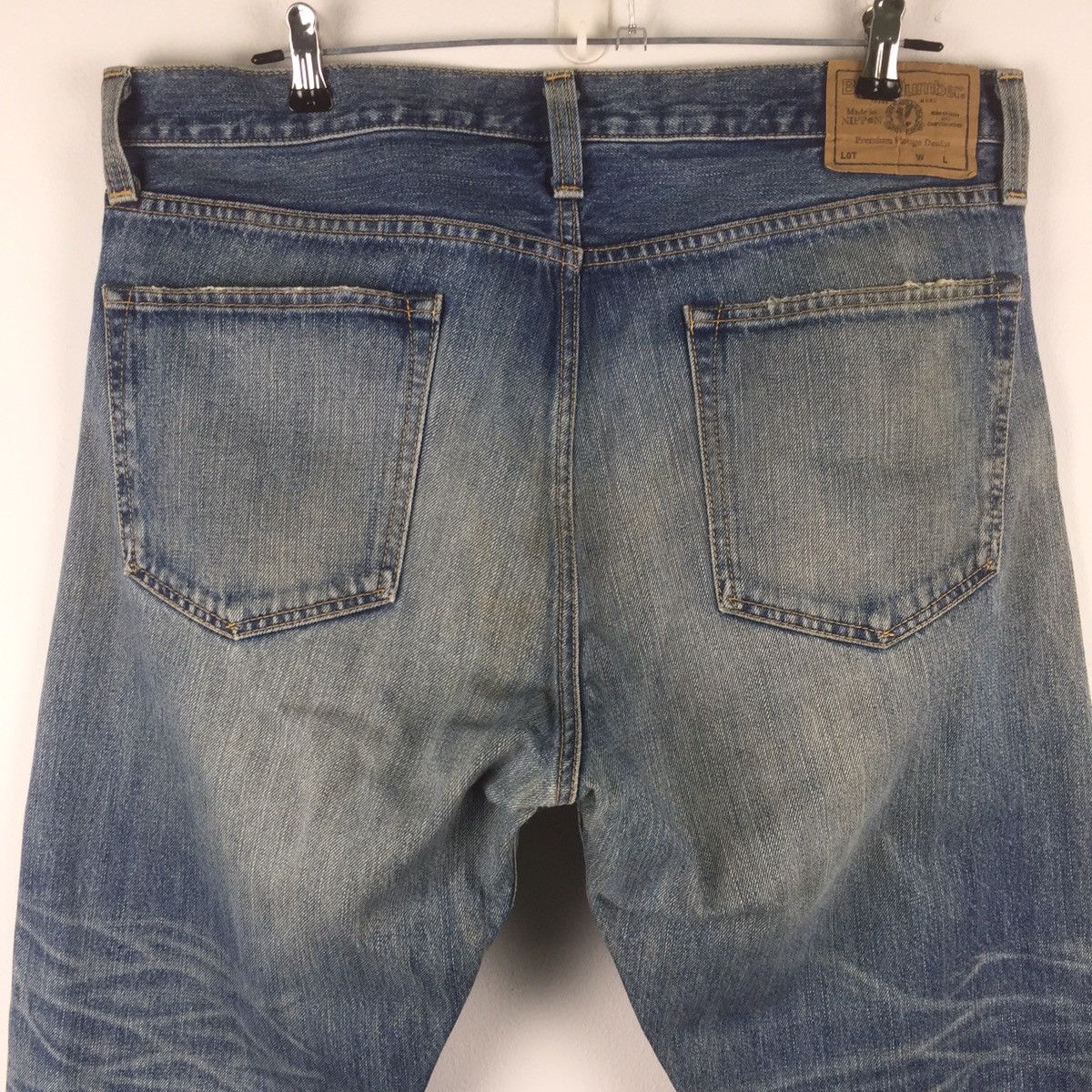 Japanese Brand Back number loose cut baggy jeans Size US 36 / EU 52 - 5 Thumbnail