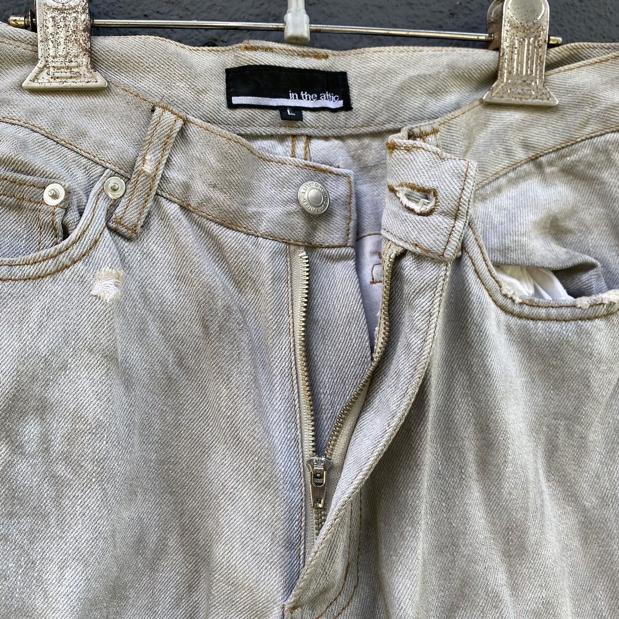 In The Attic Thrashed Vintage In The Attic ERD GRUNGE SICK PUNK JEANS Size US 29 - 7 Thumbnail