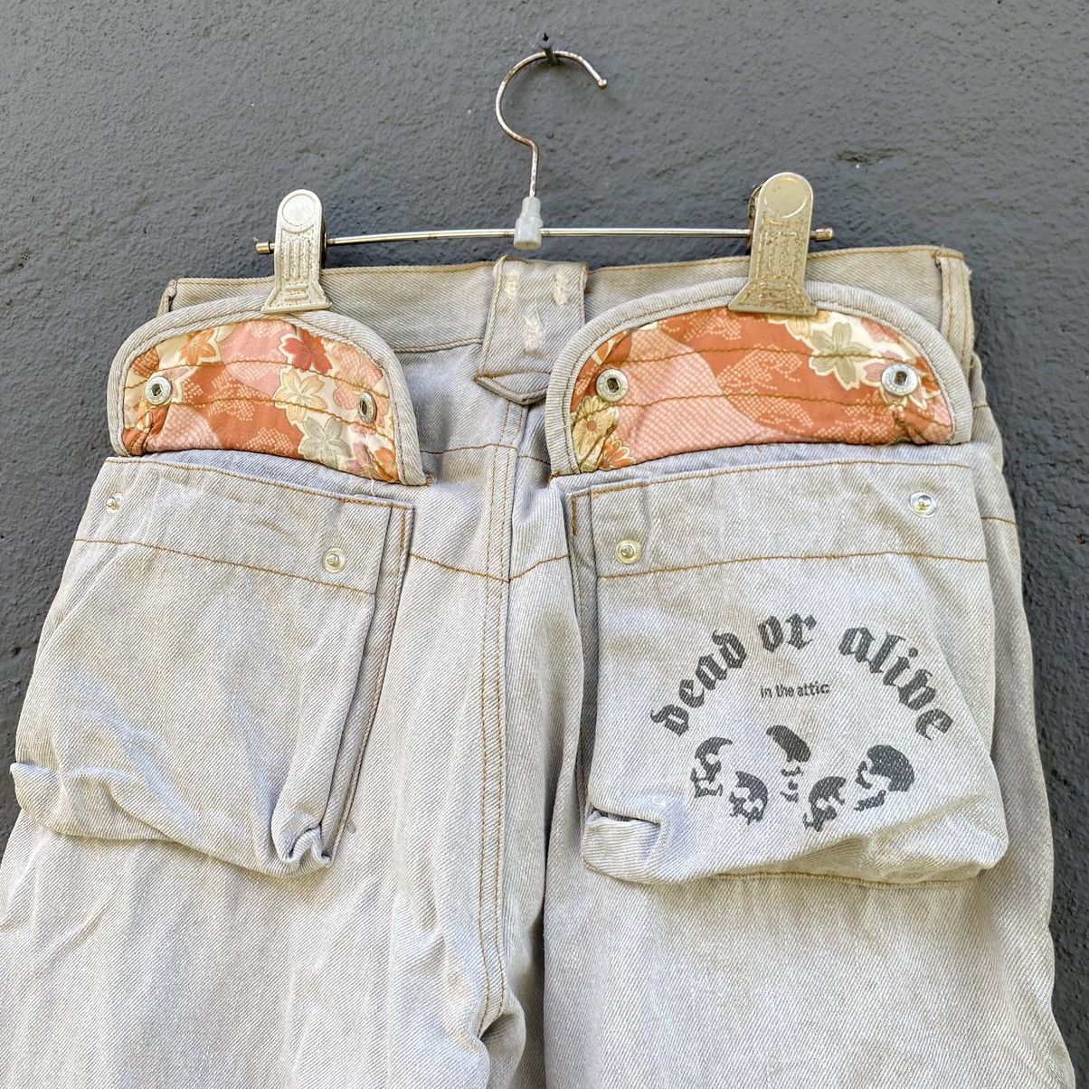 In The Attic Thrashed Vintage In The Attic ERD GRUNGE SICK PUNK JEANS Size US 29 - 4 Thumbnail