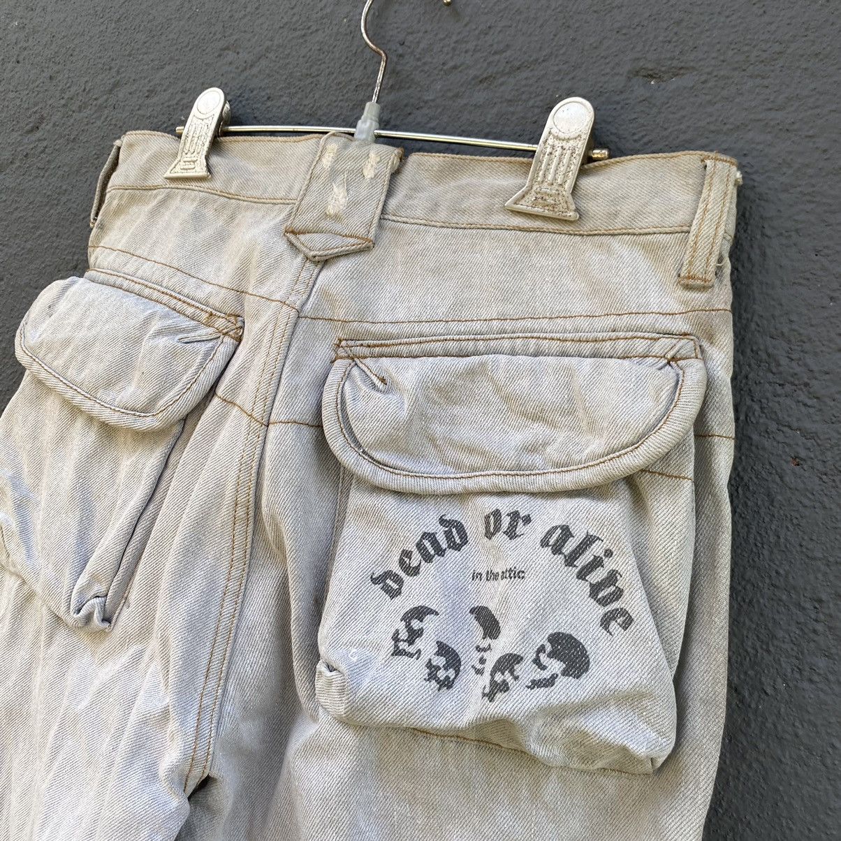 In The Attic Thrashed Vintage In The Attic ERD GRUNGE SICK PUNK JEANS Size US 29 - 5 Thumbnail