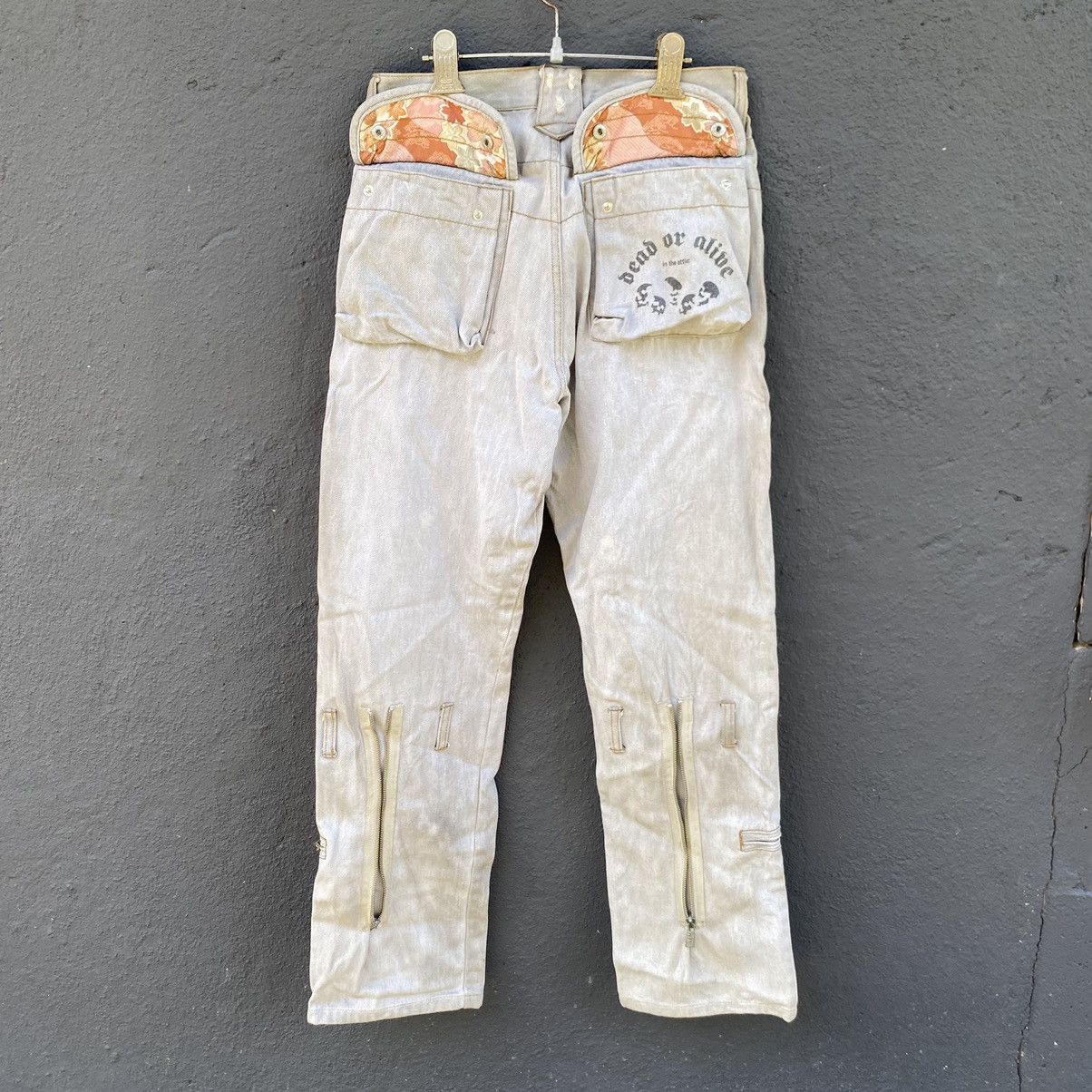 In The Attic Thrashed Vintage In The Attic ERD GRUNGE SICK PUNK JEANS Size US 29 - 3 Thumbnail