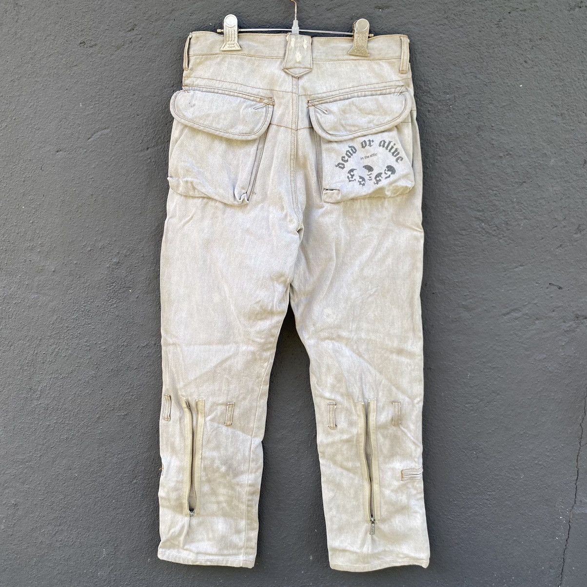 In The Attic Thrashed Vintage In The Attic ERD GRUNGE SICK PUNK JEANS Size US 29 - 1 Thumbnail