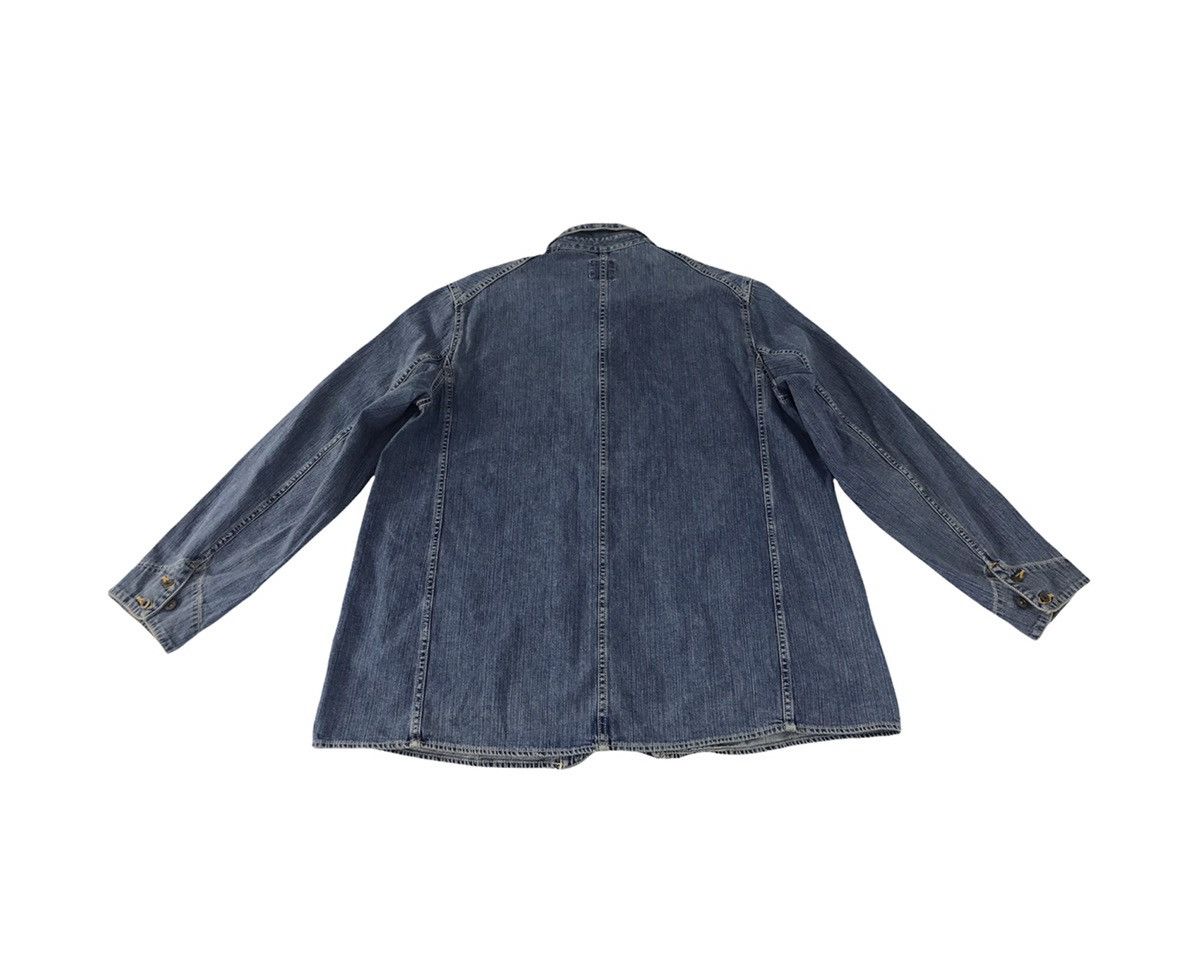 Edwin × Vintage Edwin Over Works Factory Denim Jacket Multi Pockets Size US M / EU 48-50 / 2 - 2 Thumbnail