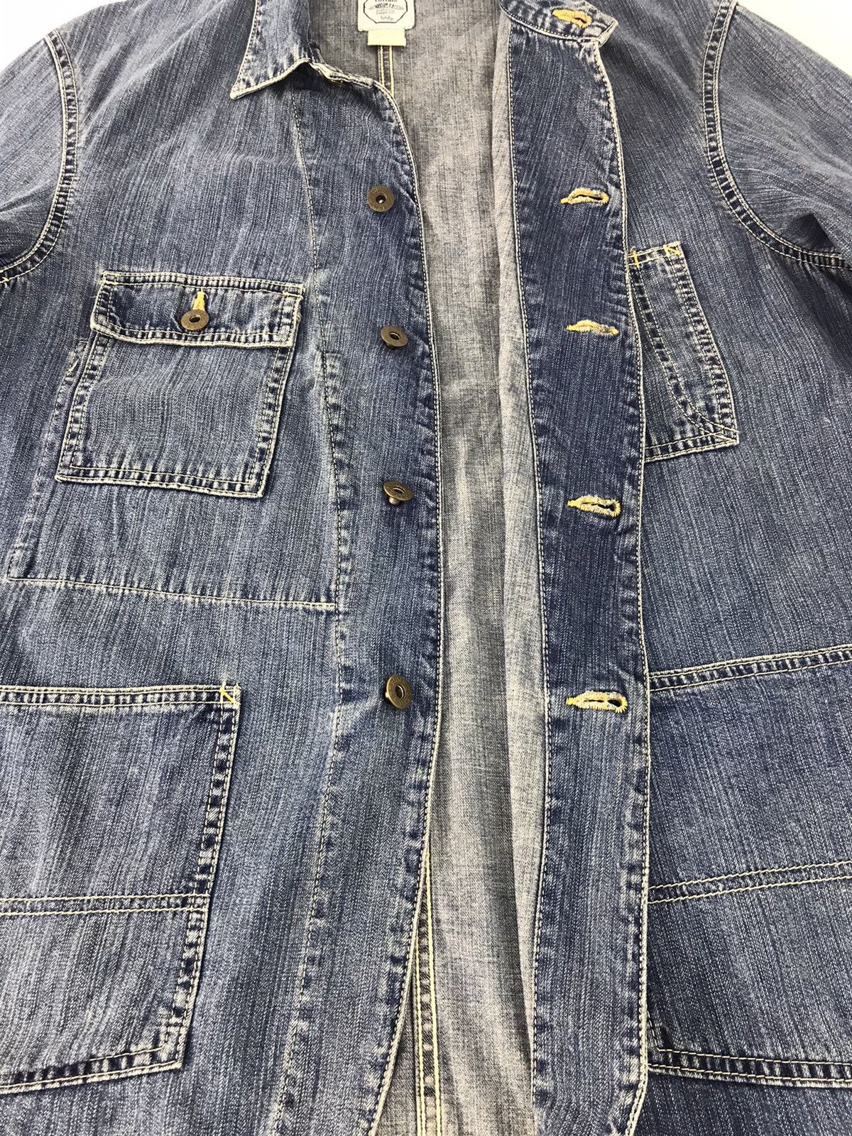 Edwin × Vintage Edwin Over Works Factory Denim Jacket Multi Pockets Size US M / EU 48-50 / 2 - 5 Thumbnail