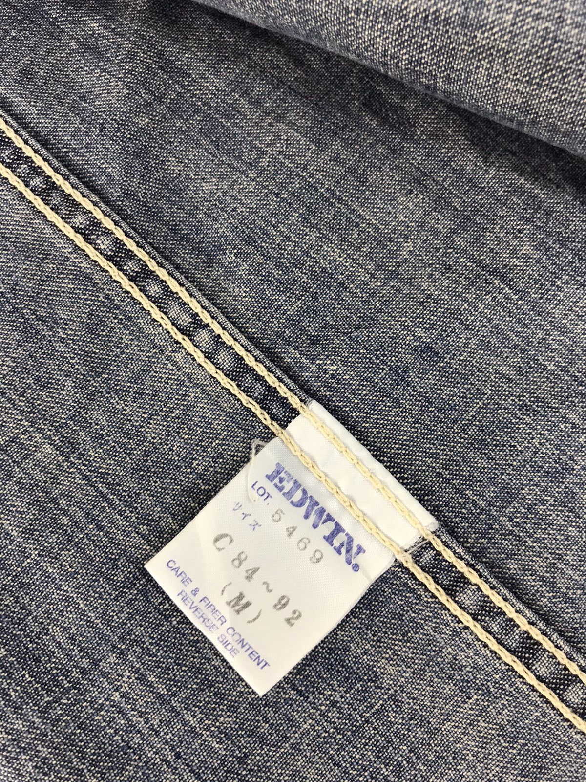 Edwin × Vintage Edwin Over Works Factory Denim Jacket Multi Pockets Size US M / EU 48-50 / 2 - 8 Thumbnail