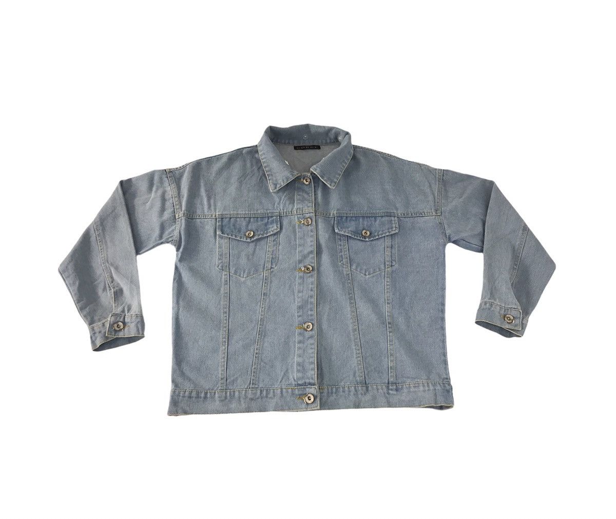 Vintage Gorge Rainbow Quotes Denim Jacket Button Up Double Pocket Size US S / EU 44-46 / 1 - 2 Thumbnail