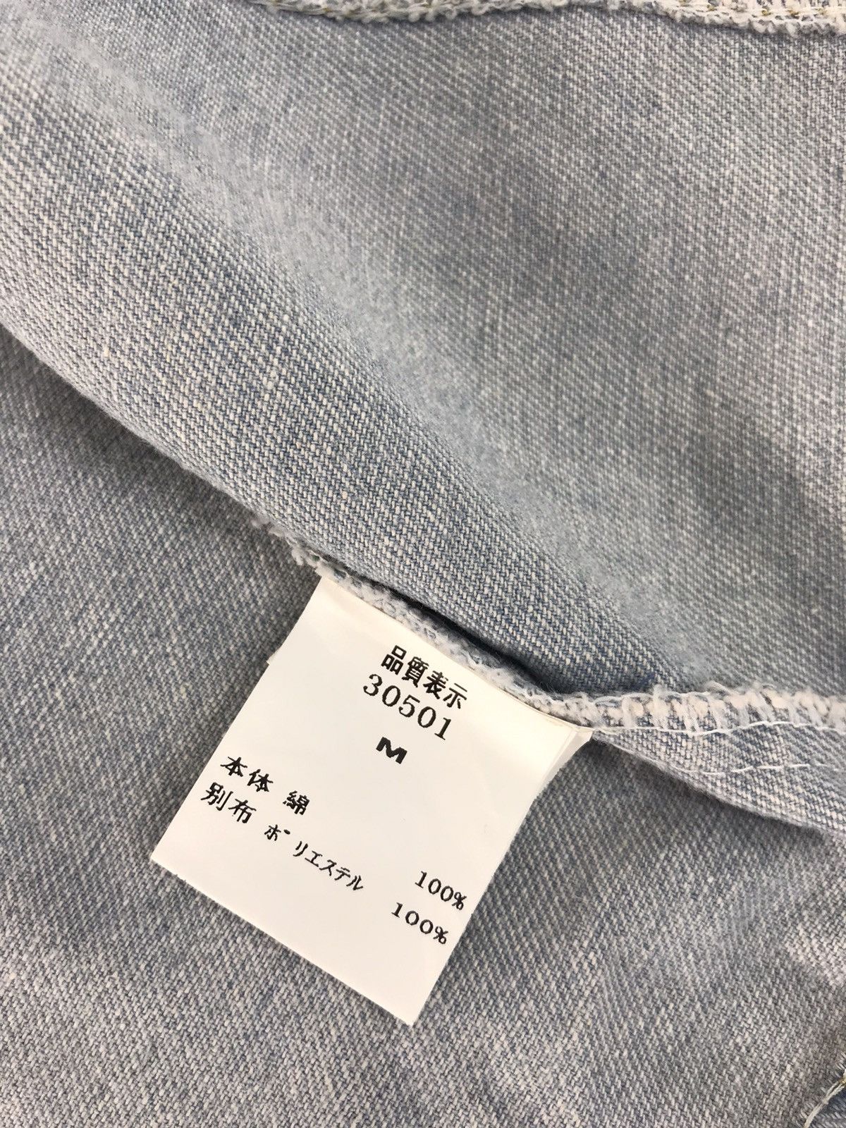 Vintage Gorge Rainbow Quotes Denim Jacket Button Up Double Pocket Size US S / EU 44-46 / 1 - 7 Thumbnail